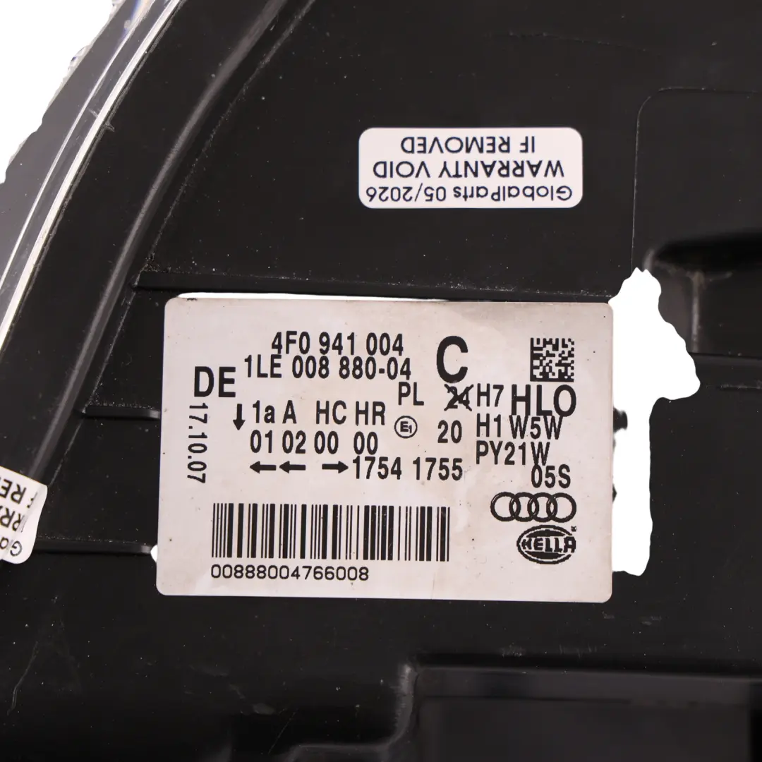 Audi A6 C6 Front Lamp Headlight Halogen Right O/S Driver's Side - SKU RHD-4F0941004C - Part number 4F0941004C