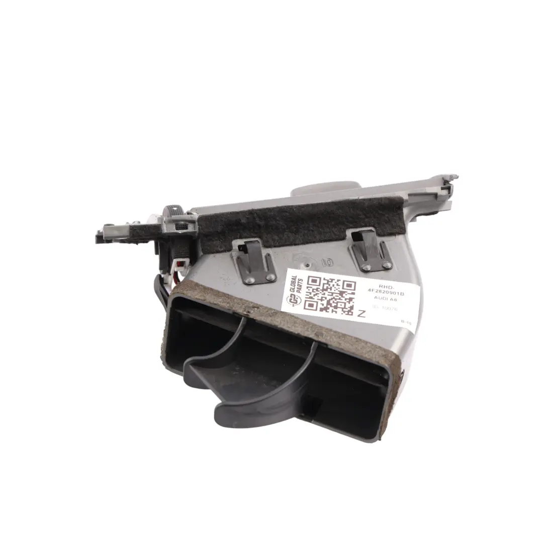 Audi A6 4F C6 Dashboard Air Vent Left Outlet N/S Chrome Silver - SKU RHD-4F2820901B - Part number 4F2820901B