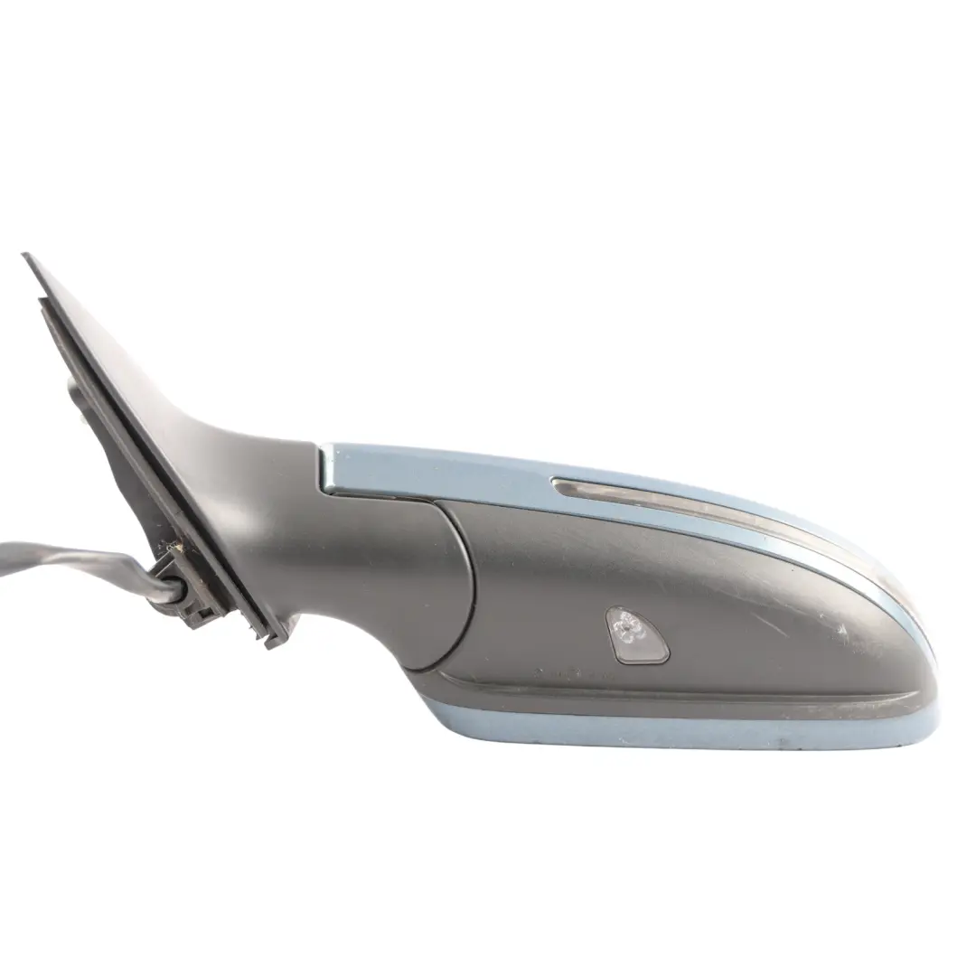 Audi A6 C6 Door Wing Mirror Left N/S Polar Blue Metallic - X5Y - SKU RHD-4F2857409AK-PBM - Part number 4F2857409AK