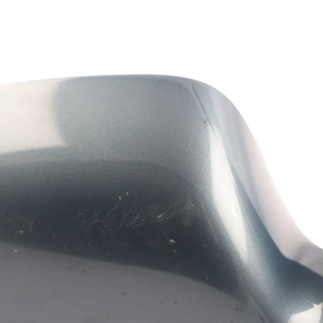 Audi A6 C6 Wing Mirror Door Electric Right O/S Polar Blue X5Y - SKU RHD-4F2857410AK-PBM - Part number 4F2857410AK