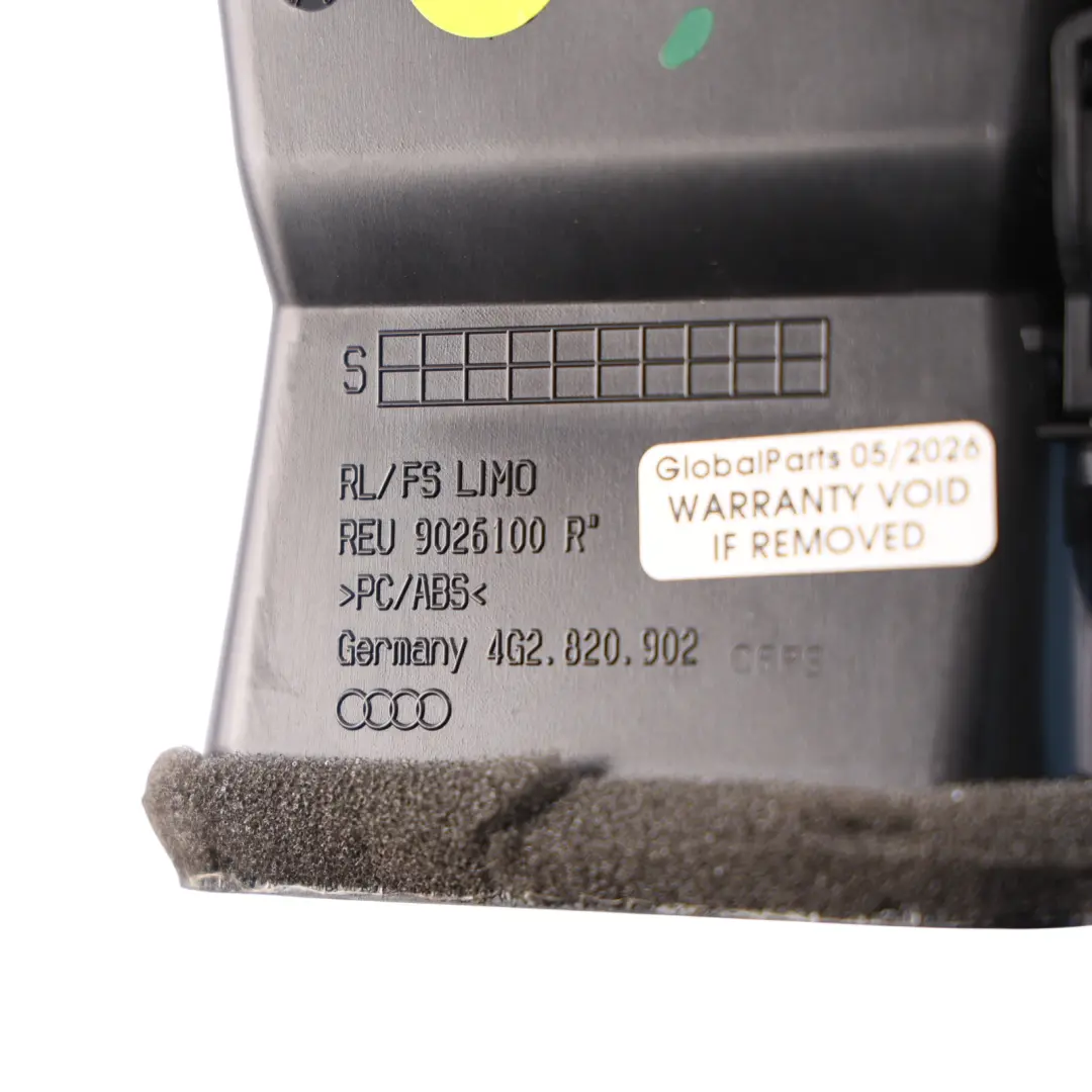 Dashboard Dash Air Vent Front Right O/S to Audi A6 C7 with Part number 4G2820902C Audi A6 C7 Dashboard Dash Air Vent Front Right O/S - SKU RHD-4G2820902C - Part number 4G2820902C