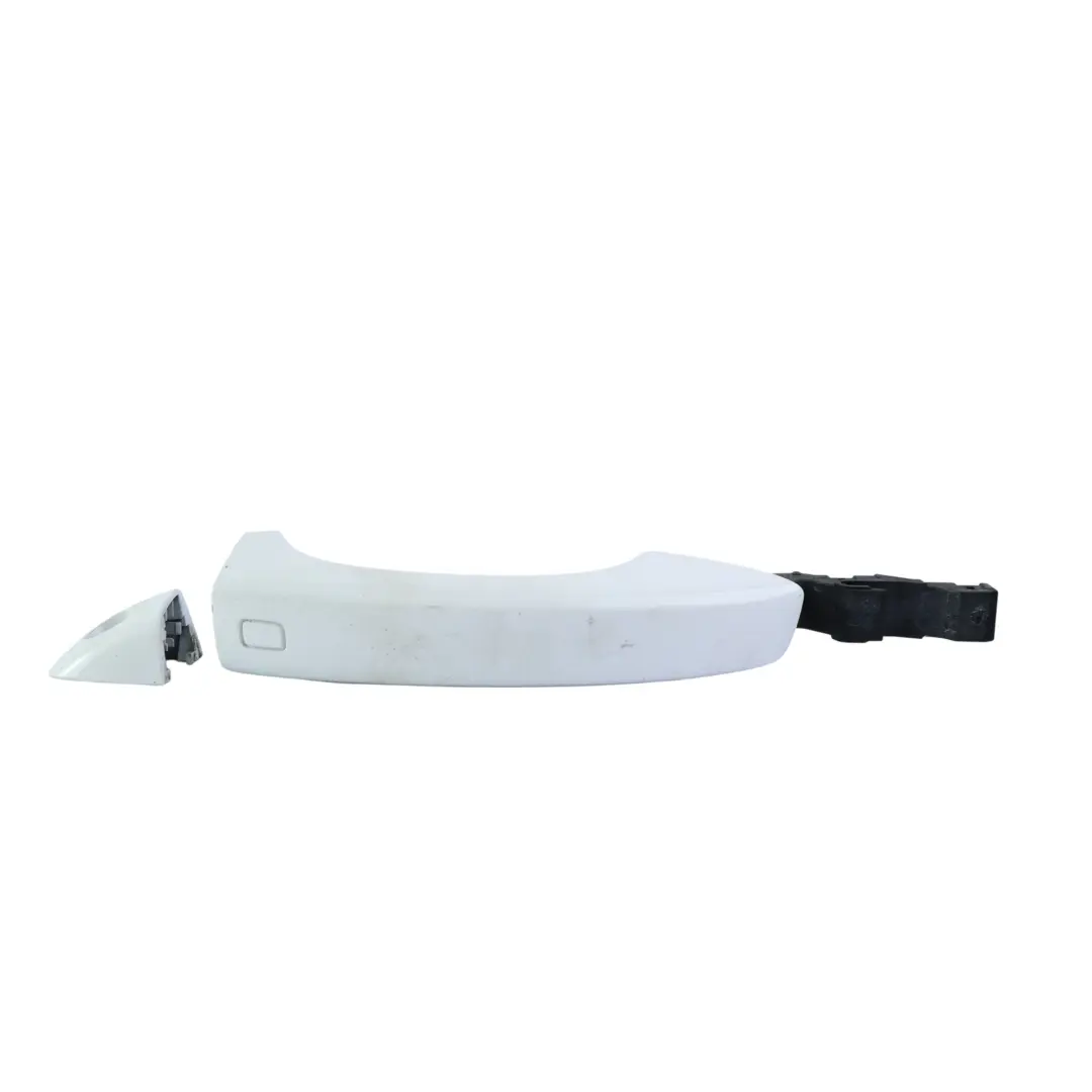 Audi A8 4H Front Door Outer Handle Pull Right O/S B Glacier White - S9R - SKU RHD-4H0837206-MGW - Part number 4H0837206