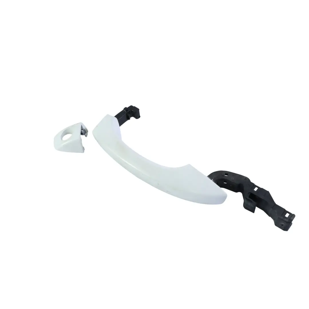 Audi A8 4H Front Door Outer Handle Pull Right O/S B Glacier White - S9R - SKU RHD-4H0837206-MGW - Part number 4H0837206