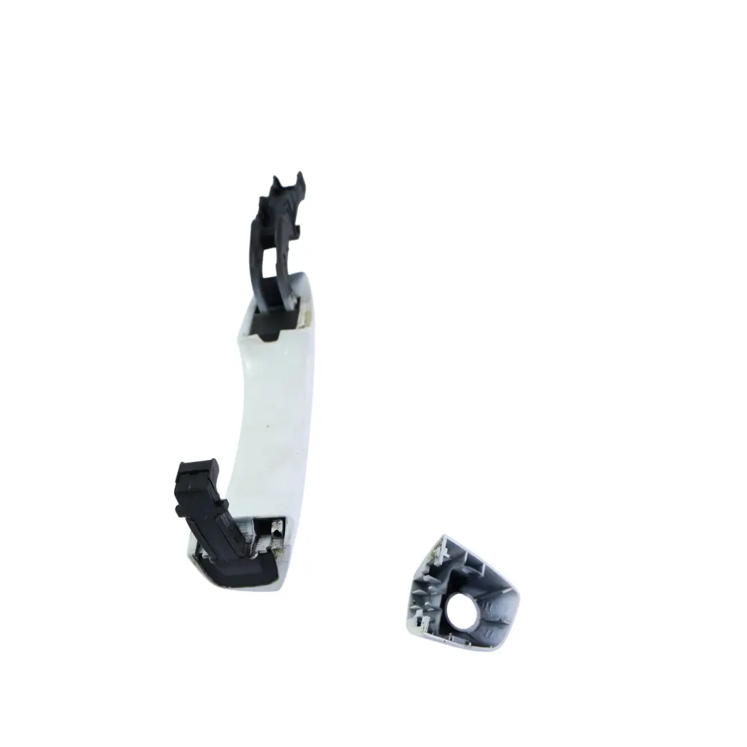Audi A8 4H Front Door Outer Handle Pull Right O/S B Glacier White - S9R - SKU RHD-4H0837206-MGW - Part number 4H0837206