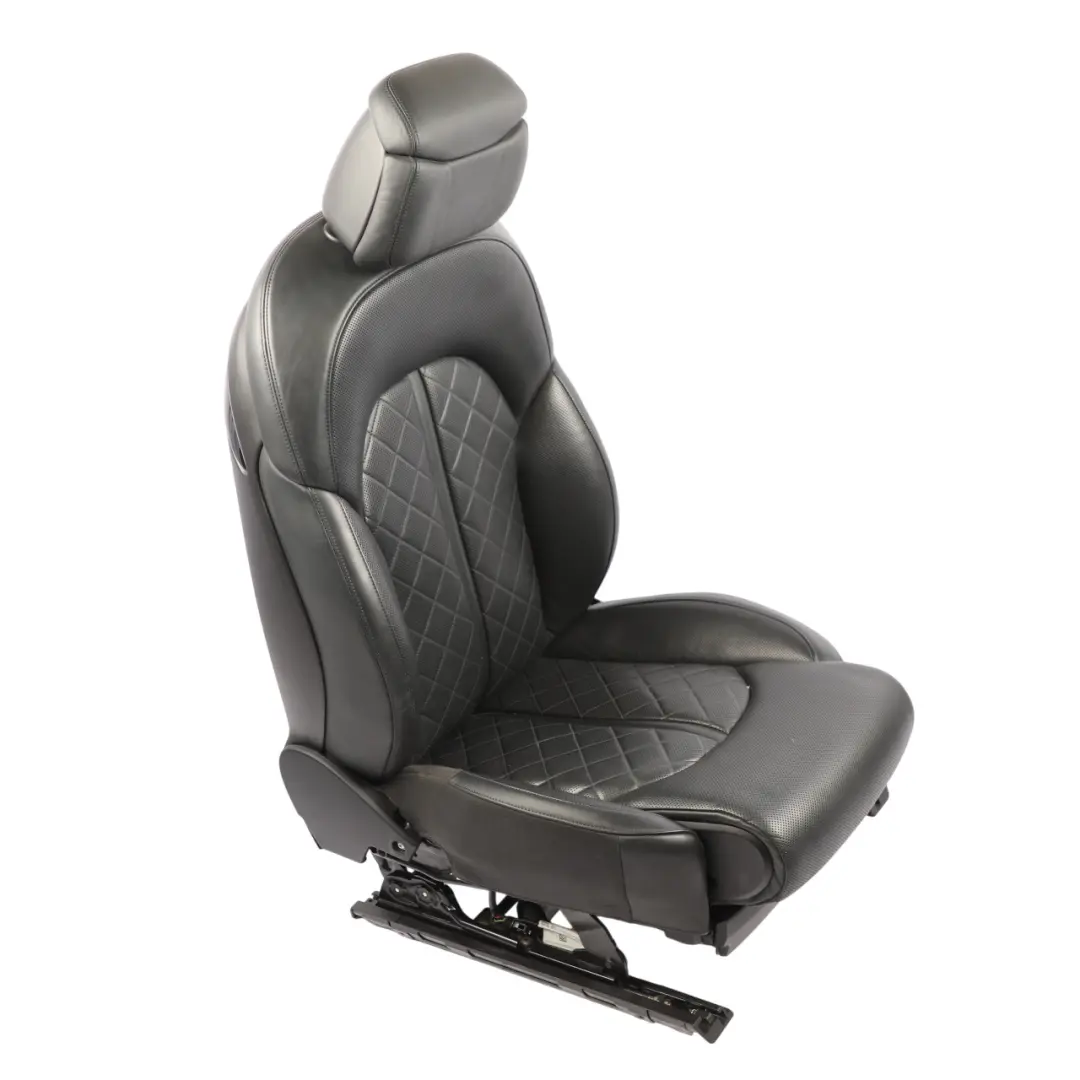 Front Left N/S Heated Memory Leather Valcona Black to Audi A8 D4 4H Comfort Seat with Part number 4H0881805C Audi A8 D4 4H Comfort Seat Front Left N/S Heated Memory Leather Valcona Black - SKU RHD-4H0881805C-1 - Part number 4H0881805C