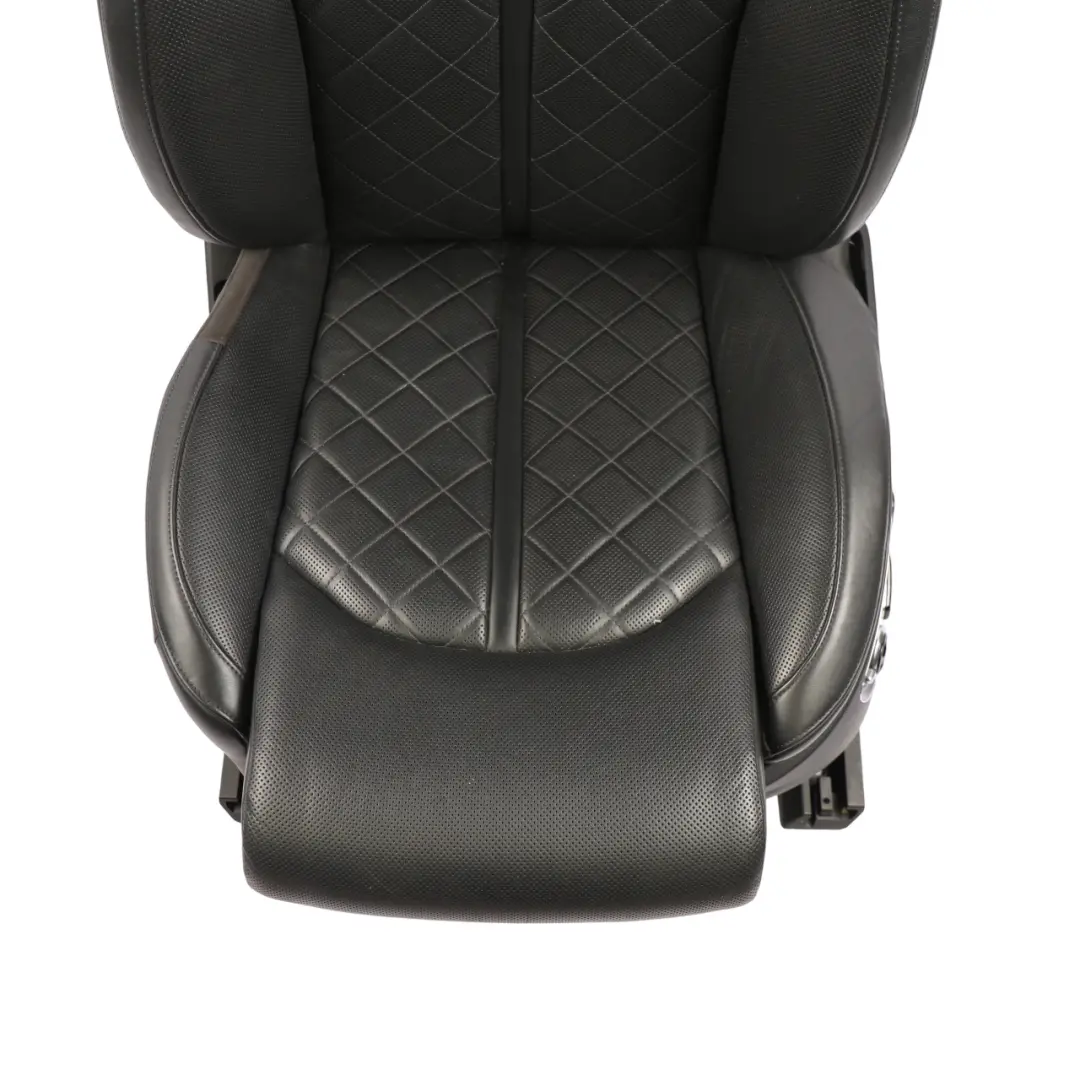 Audi A8 D4 4H Comfort Seat Front Left N/S Heated Memory Leather Valcona Black - SKU RHD-4H0881805C-1 - Part number 4H0881805C
