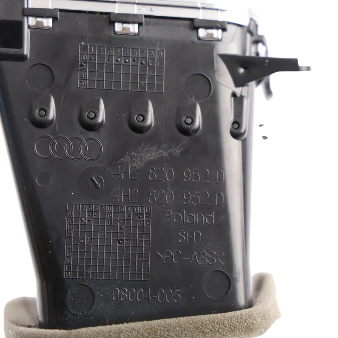 Audi A8 S8 D4 Dash Centre Air Vent Middle Driver's Side Right O/S - SKU RHD-4H2820952D - Part number 4H2820952D