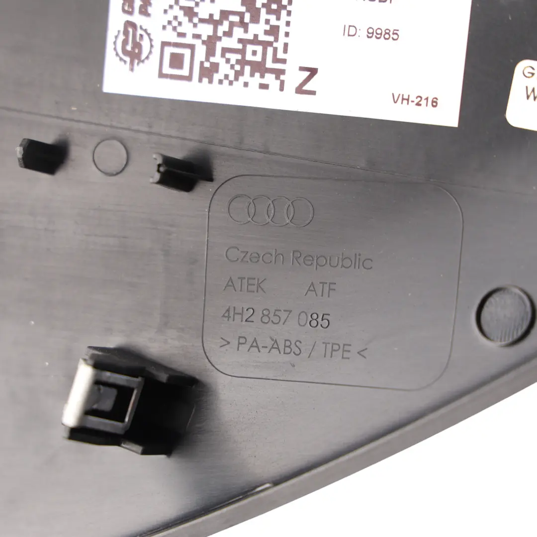 Audi A8 S8 D4 Dashboard End Cover Cap Panel Trim Left N/S Soul Black - SKU RHD-4H2857085 - Part number 4H2857085