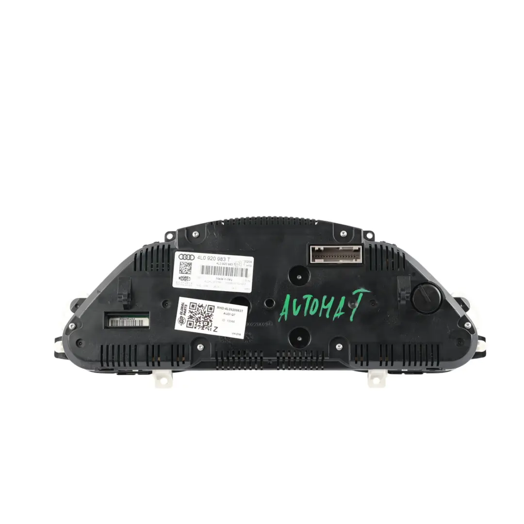 Audi Q7 4L Speedometer Instrument Cluster MMI Screen Diesel Automatic - SKU RHD-4L0920983T - Part number 4L0920983T