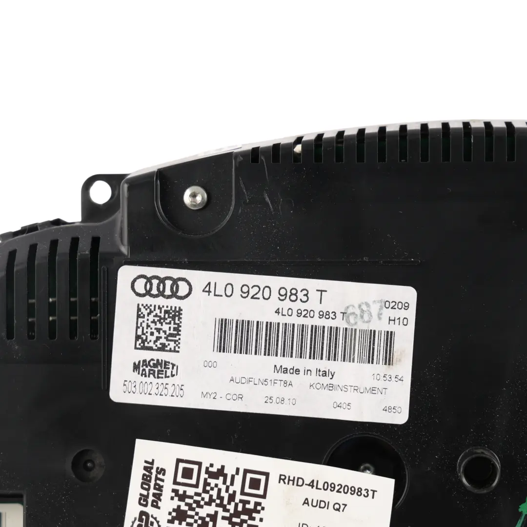 Audi Q7 4L Speedometer Instrument Cluster MMI Screen Diesel Automatic - SKU RHD-4L0920983T - Part number 4L0920983T