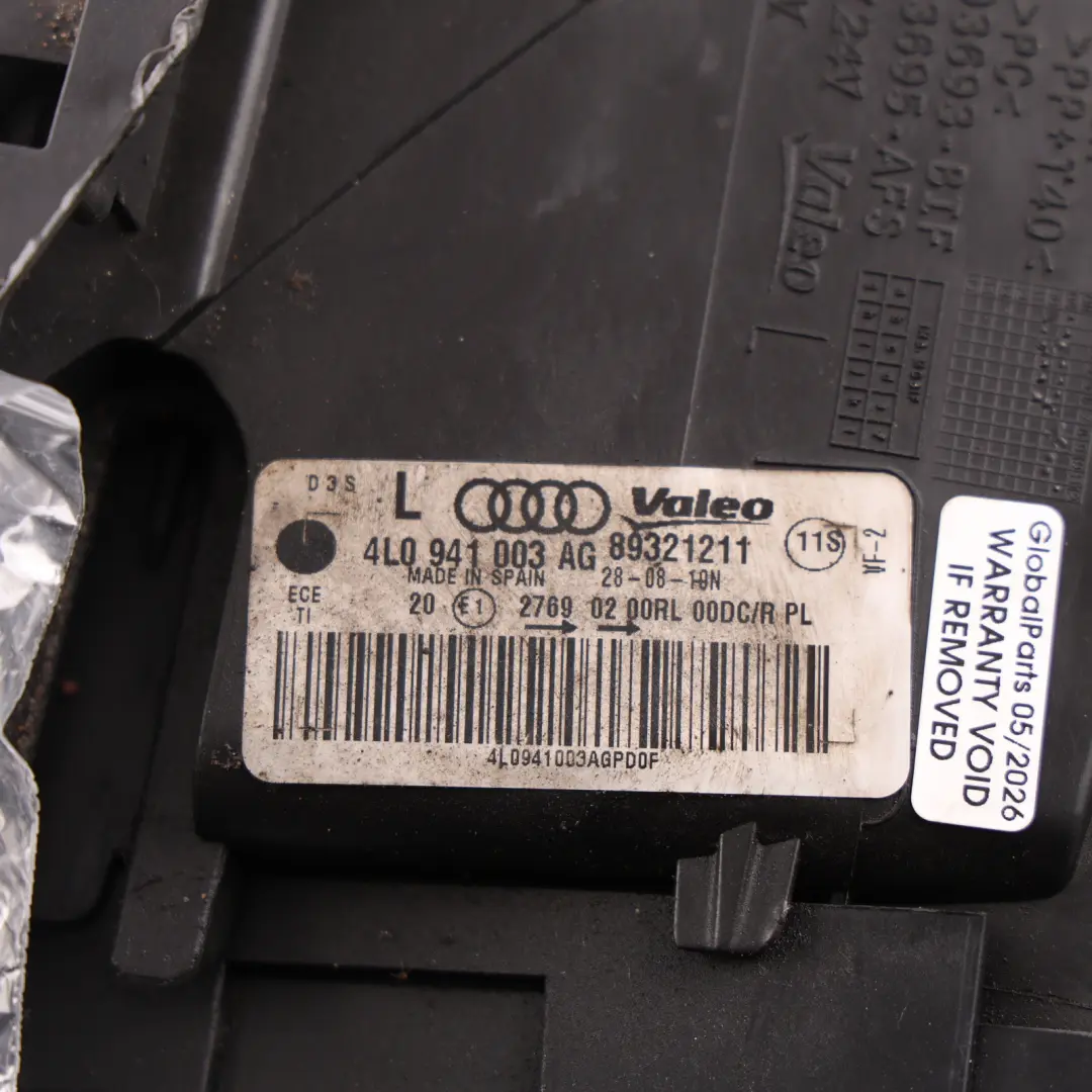 Audi Q7 4L Xenon Front Lamp Headlight Left N/S - SKU RHD-4L0941003AG - Part number 4L0941003AG