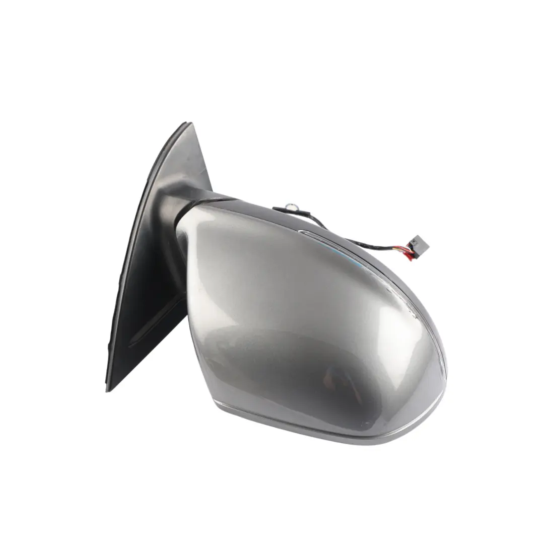 Audi Q7 4L Outer Wing Mirror Heated Right O/S Daytona Grey Pearl Effect - Z7S - SKU RHD-4L2857410S-DGR1 - Part number 4L2857410S