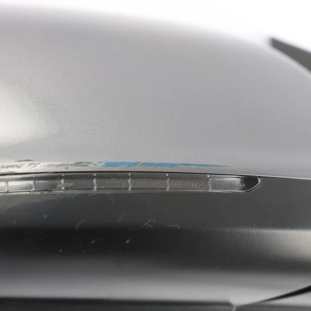 Audi Q7 4L Outer Wing Mirror Heated Right O/S Daytona Grey Pearl Effect - Z7S - SKU RHD-4L2857410S-DGR1 - Part number 4L2857410S