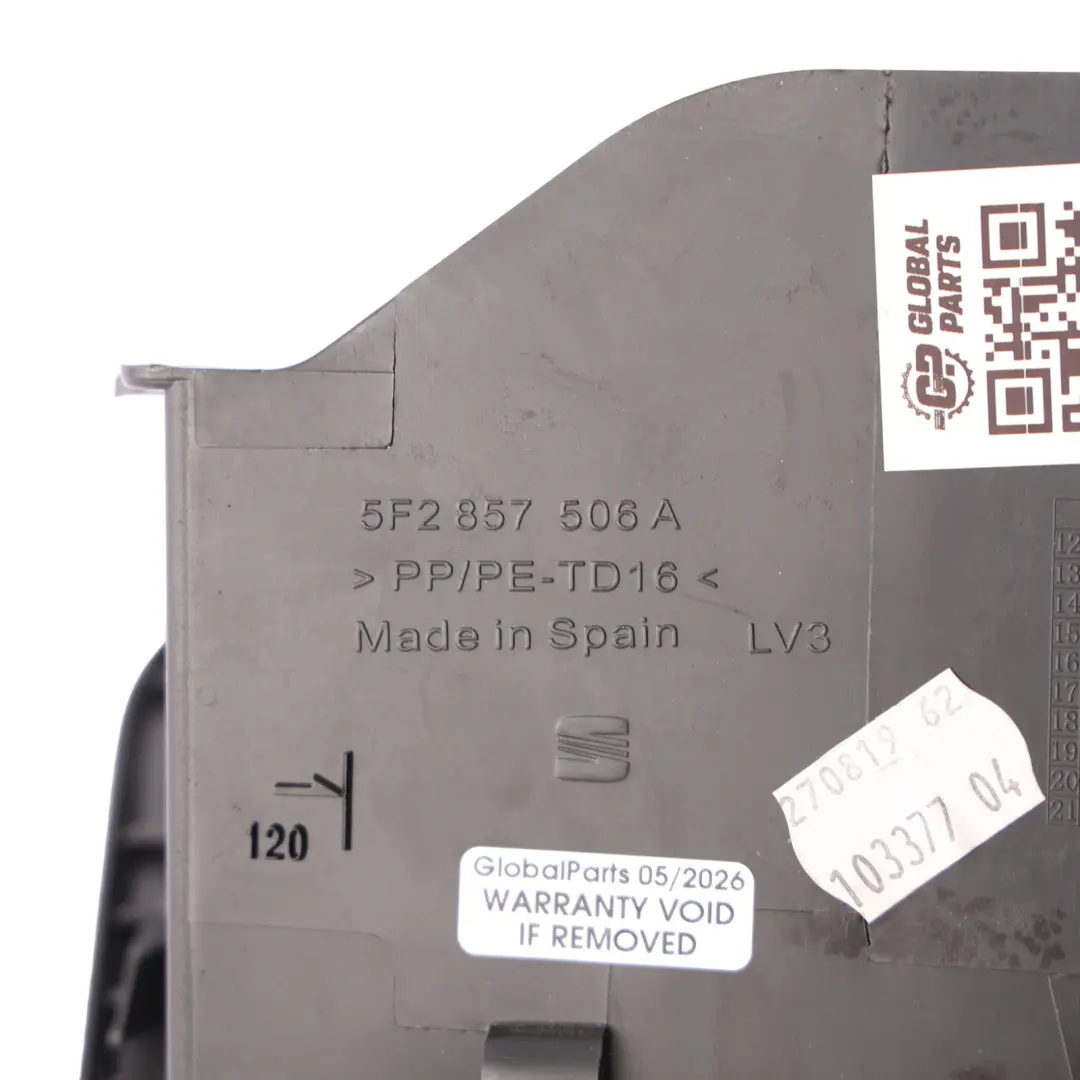 Seat Leon Mk3 Dashboard Interior Trim Storage Compartment Cover - SKU RHD-5F2857506A - Part number 5F2857506A