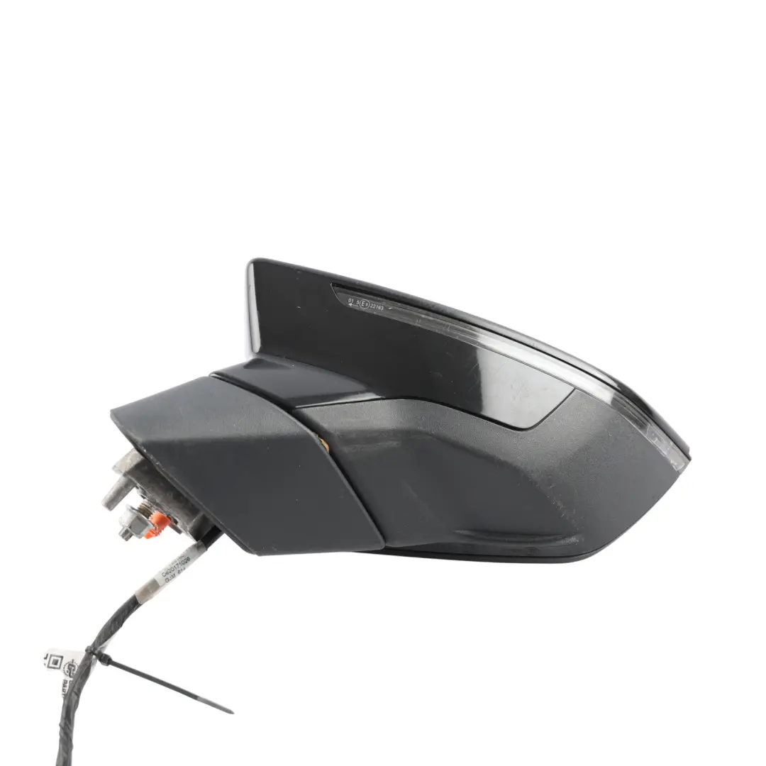 Seat Leon Cupra 5F Front Side View Wing Mirror Left N/S Black - SKU RHD-5F2857507Q-BLK - Part number 5F2857507Q