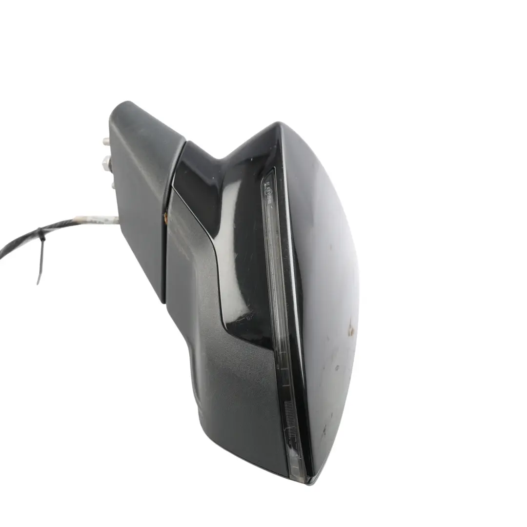 Seat Leon Cupra 5F Front Side View Wing Mirror Left N/S Black - SKU RHD-5F2857507Q-BLK - Part number 5F2857507Q