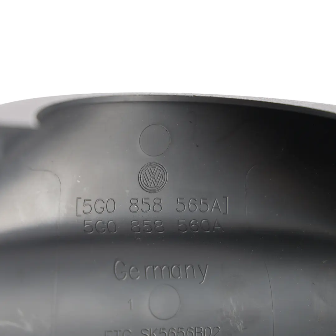 Volkswagen Golf Mk7 Steering Column Surround Cowling Top Trim - SKU RHD-5G0858565A - Part number 5G0858565A
