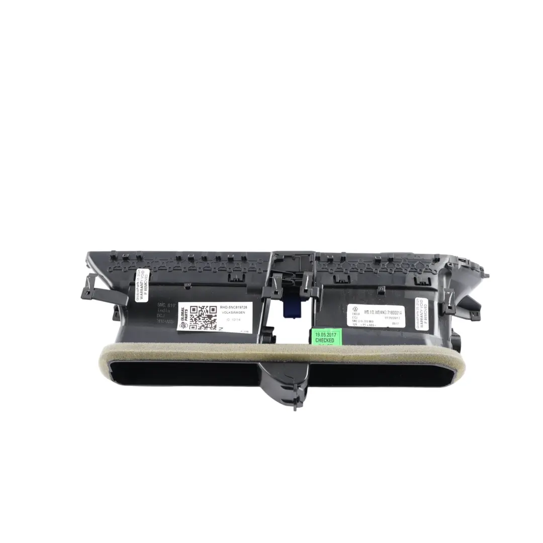 Mk2 Dashboard Air Vent Channel Middle Central to Volkswagen Tiguan with Part number 5NC819728 Volkswagen Tiguan Mk2 Dashboard Air Vent Channel Middle Central - SKU RHD-5NC819728 - Part number 5NC819728
