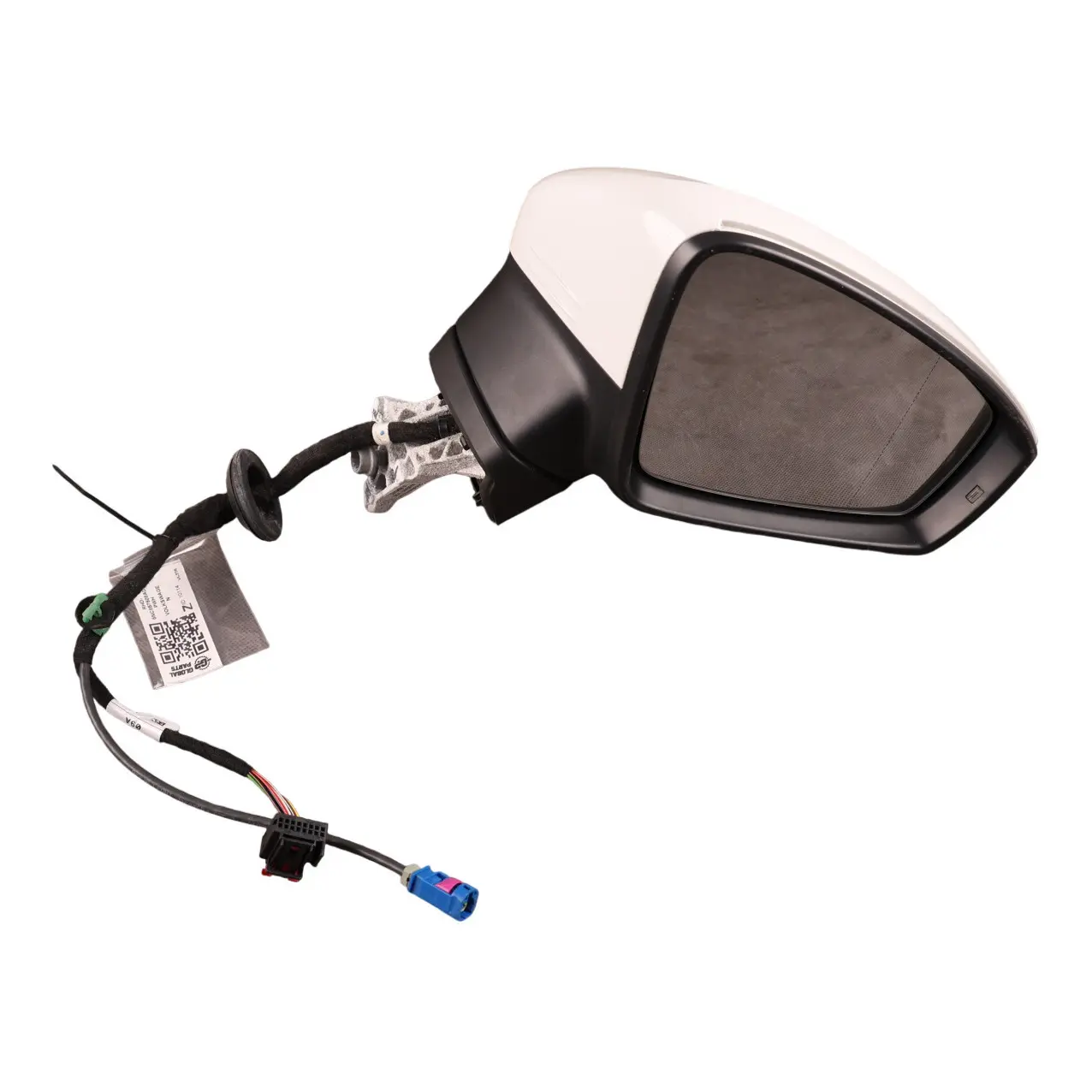VW Tiguan Mk2 Door Electric Wing Mirror Front Right O/S Side Pure White - C9A