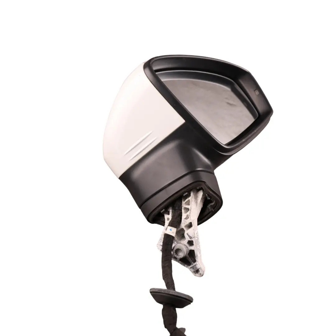 VW Tiguan Mk2 Door Electric Wing Mirror Front Right O/S Side Pure White - C9A - SKU RHD-5NC857508AD-PWH - Part number 5NC857508AD
