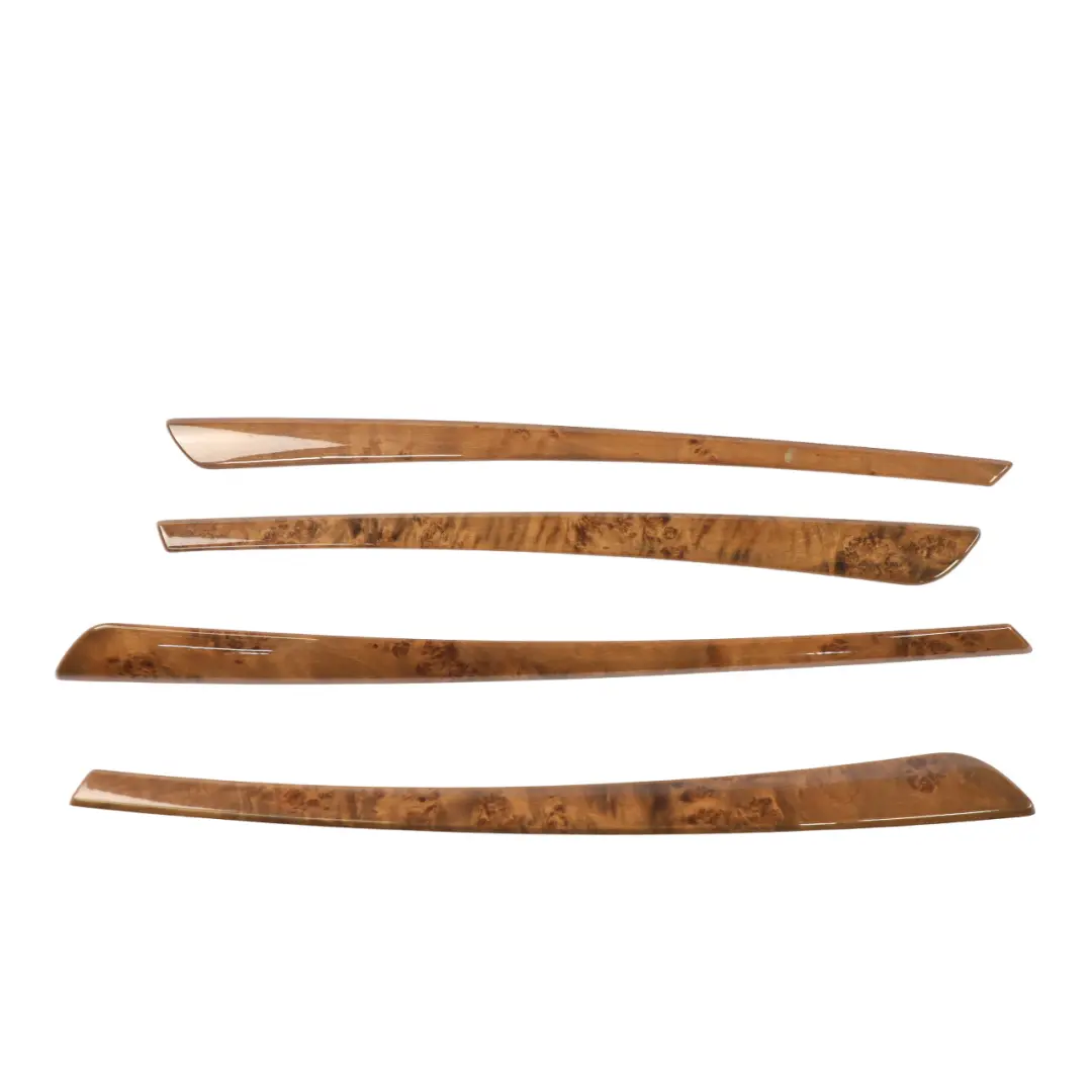 BMW E61 LCI Decor Strip Dashboard Interior Trim Set Poplar Woodgrain - SKU RHD-6957146-1 - Part number 6957146