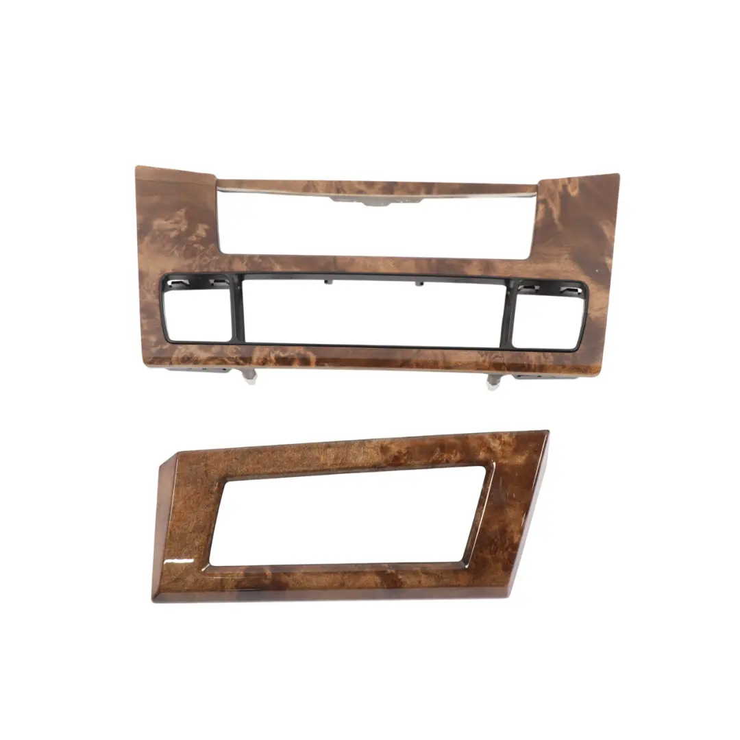 BMW E61 LCI Decor Strip Dashboard Interior Trim Set Poplar Woodgrain - SKU RHD-6957146-1 - Part number 6957146