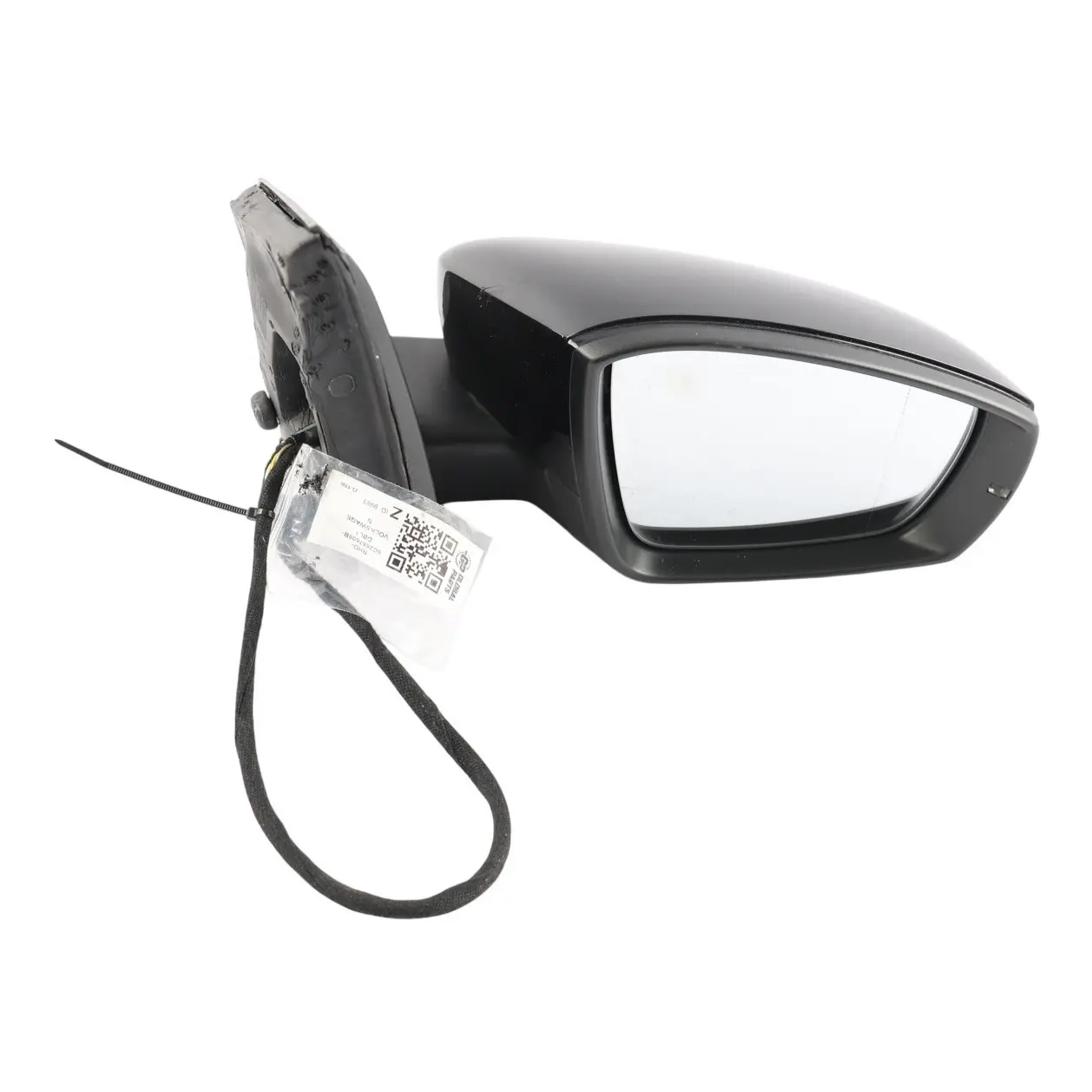 Volkswagen Polo Mk5 6C Door Wing Mirror Right O/S Deep Black Pearl Effect - C9X