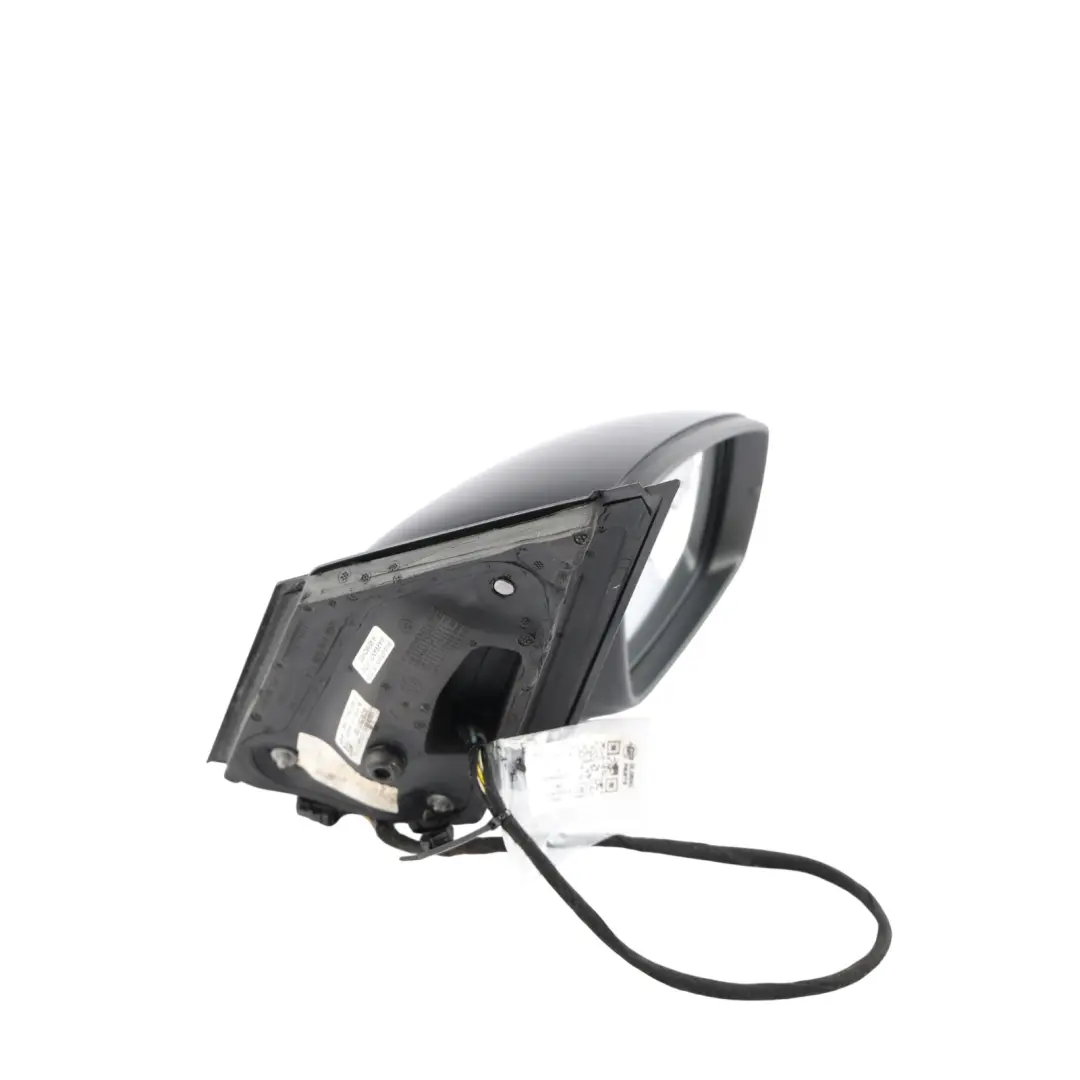 Volkswagen Polo Mk5 6C Door Wing Mirror Right O/S Deep Black Pearl Effect - C9X - SKU RHD-6C2857508B-DBL1 - Part number 6C2857508B