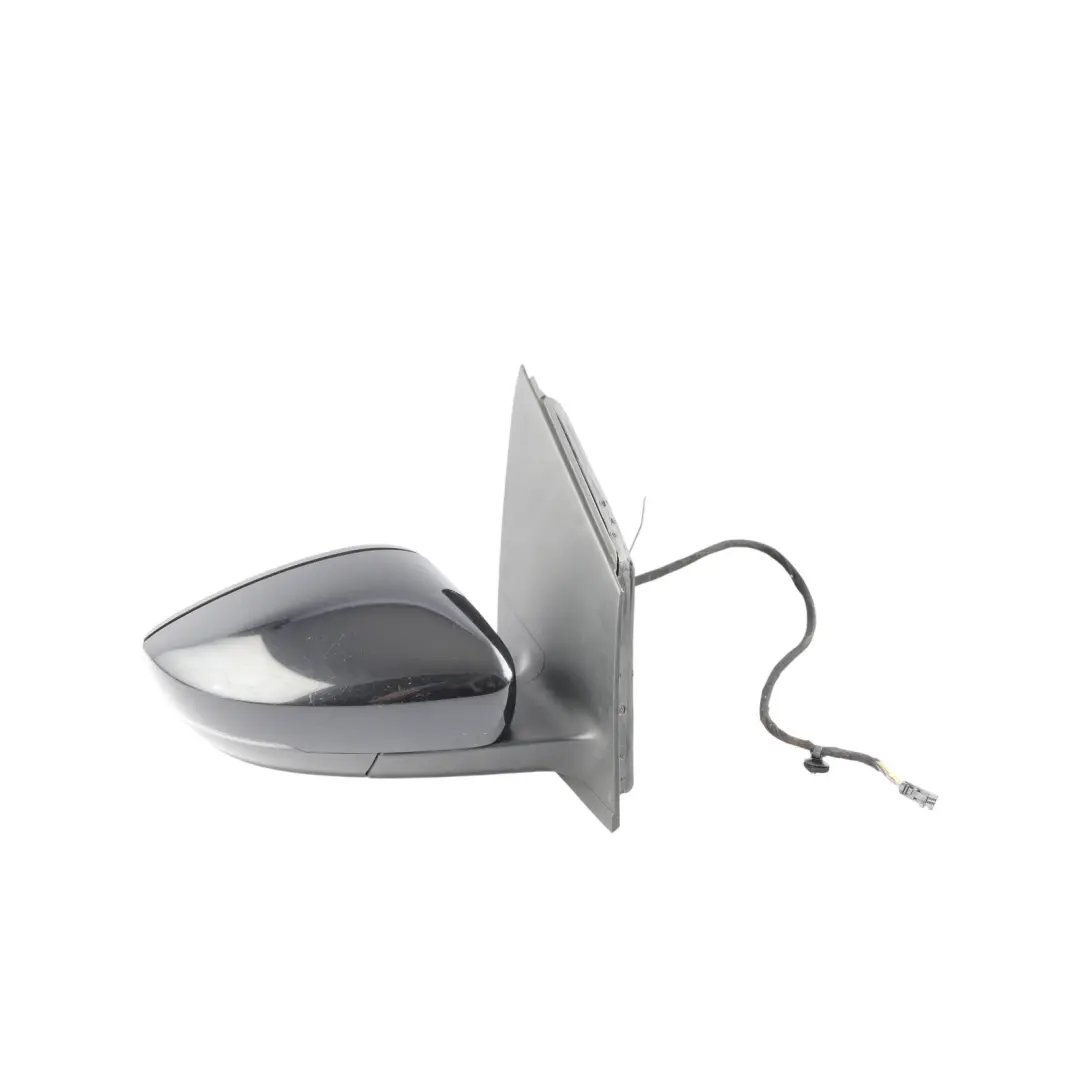 Volkswagen Polo Mk5 6C Door Wing Mirror Right O/S Deep Black Pearl Effect - C9X - SKU RHD-6C2857508B-DBL1 - Part number 6C2857508B