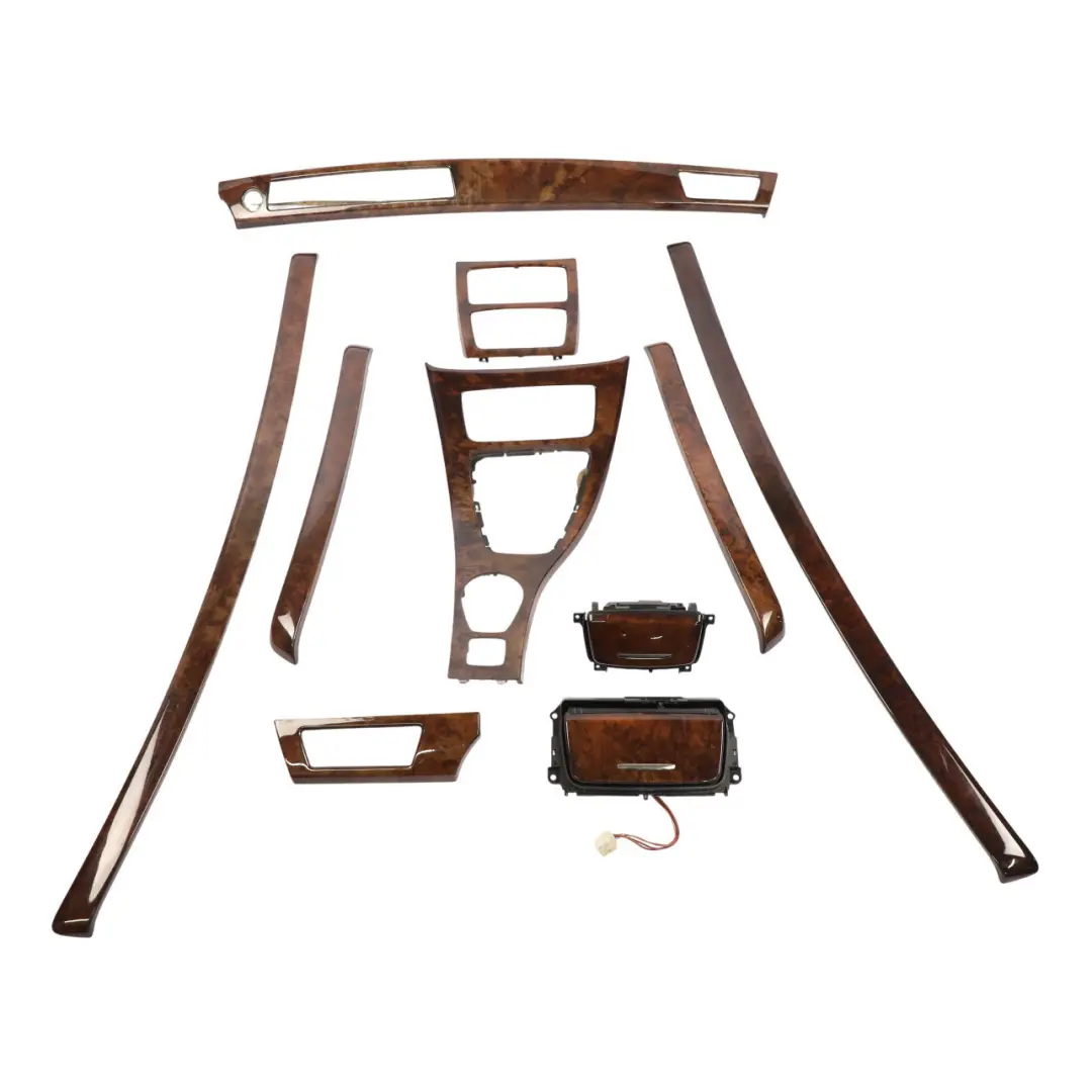BMW E93 Interior Trim Cover Set Dash Dashboard Burr Nutwood Wood - SKU RHD-7137487 - Part number 7137487