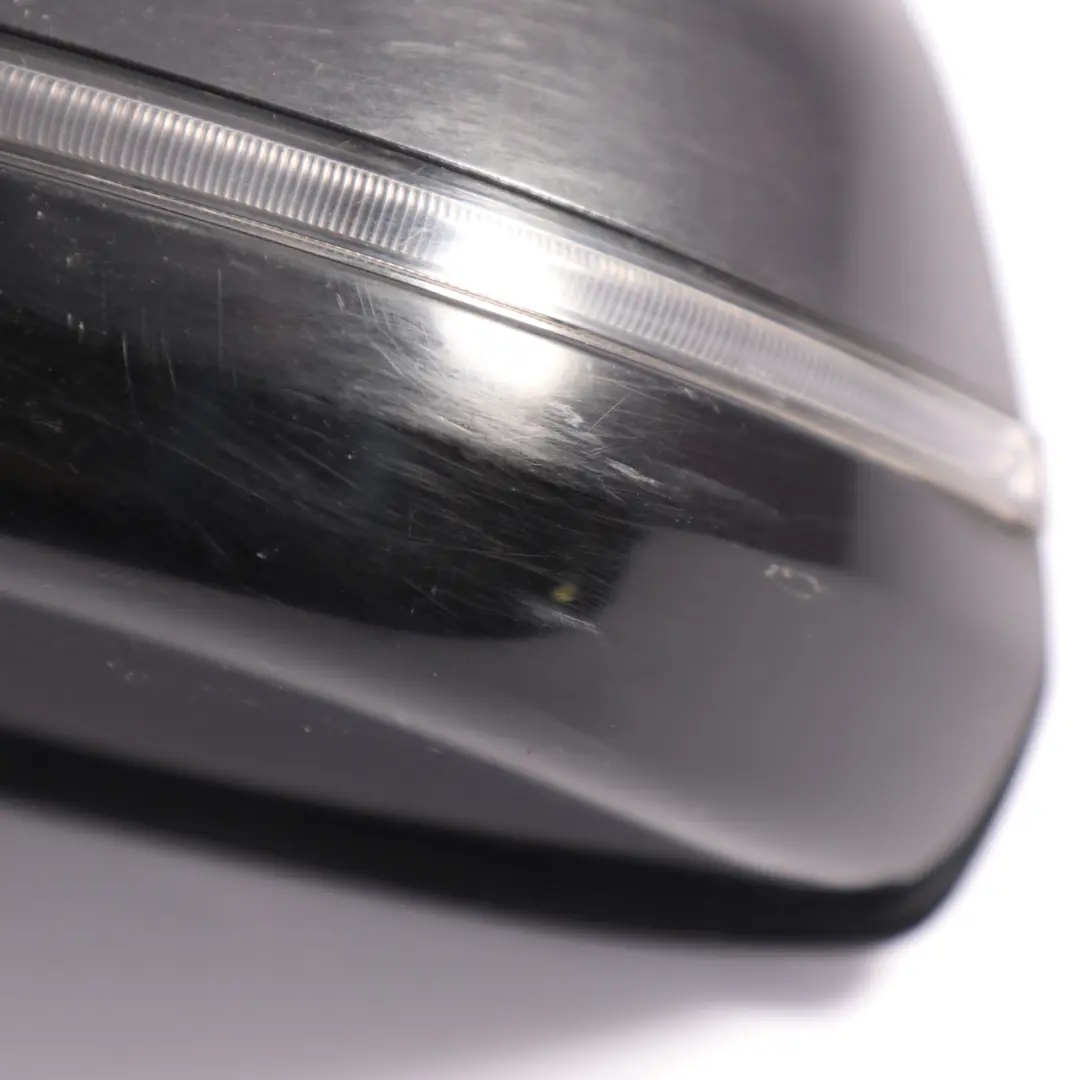 BMW F11 Side Wing Mirror Exterior Heated Left N/S Sophistograu Grey A90 - SKU RHD-7321845-SOP - Part number 7321845