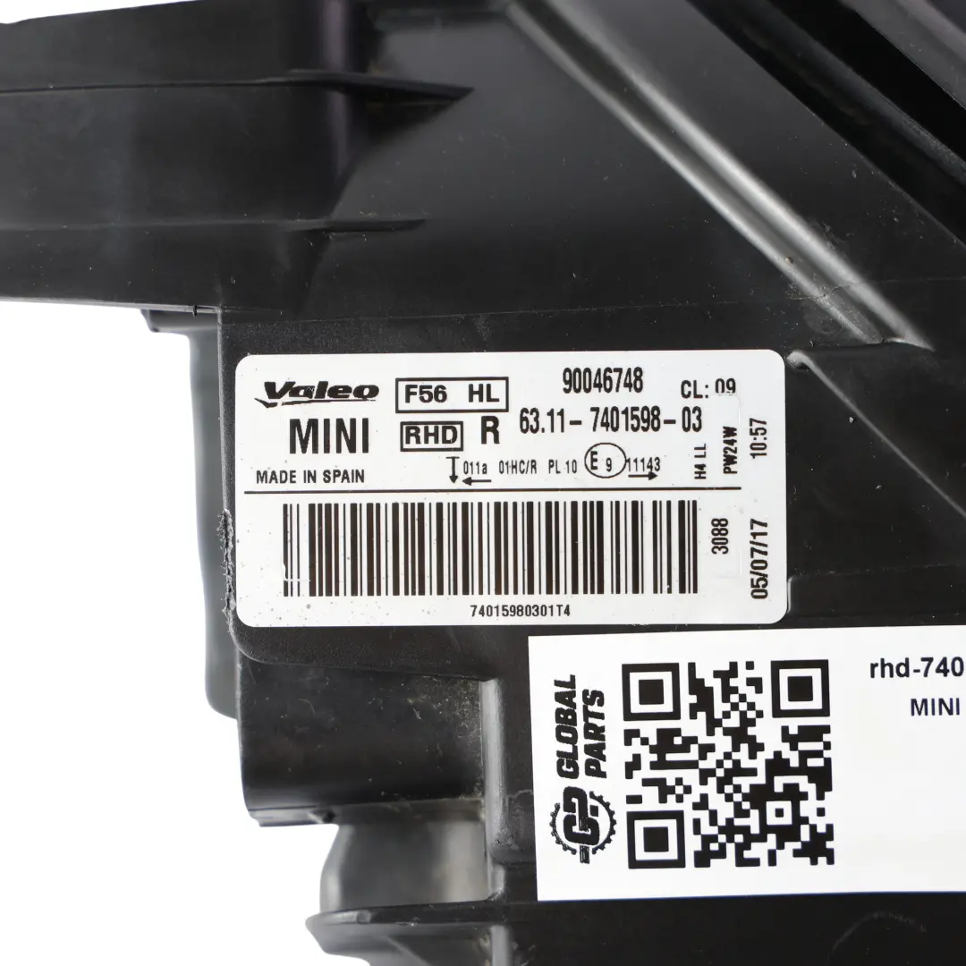 Mini F55 F56 F57 Headlight Headlamp Lamp Turn Indicator Yellow Right O/S - SKU RHD-7401598-1 - Part number 7401598