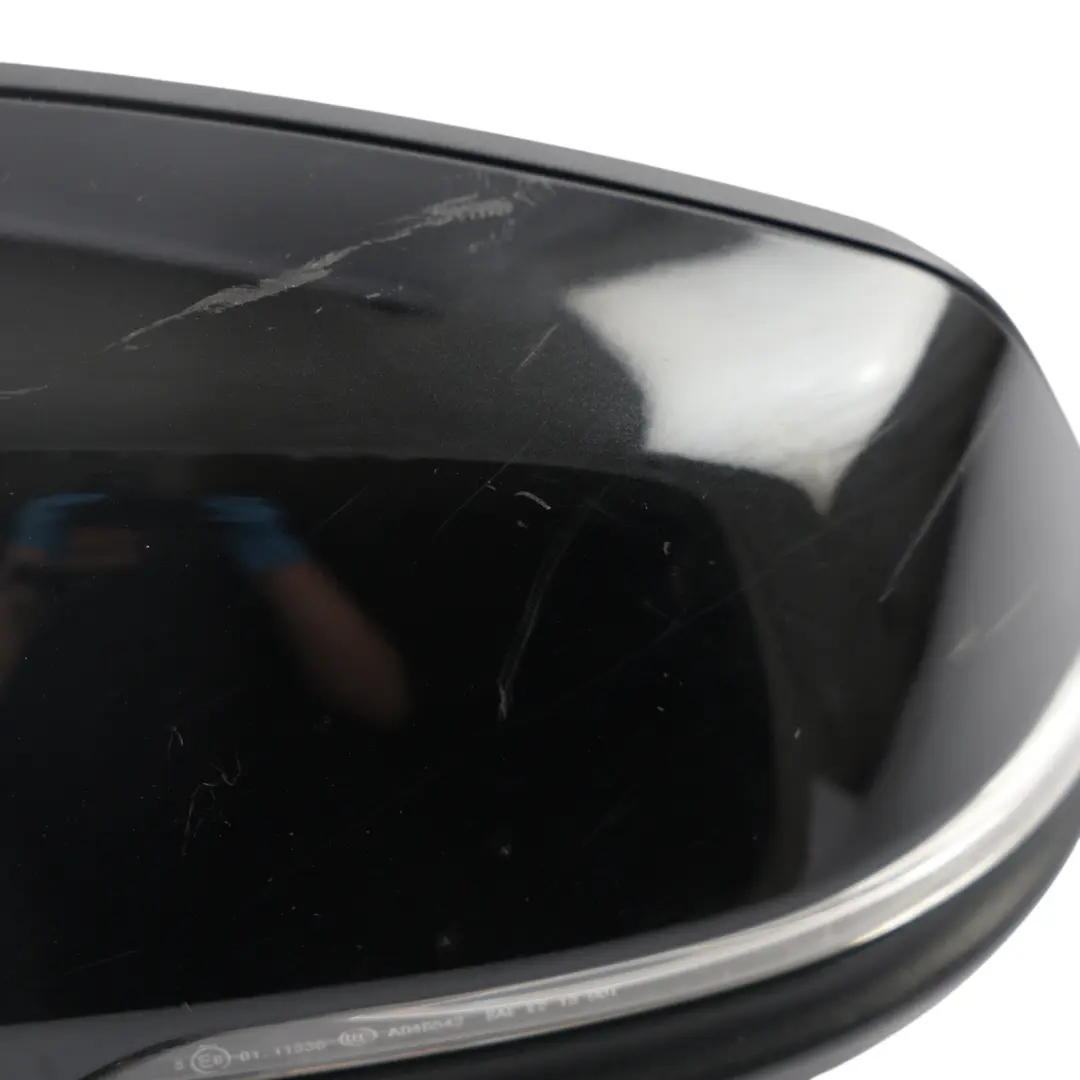 BMW F45 Wing Mirror Outside Door Left N/S Power Fold Black Sapphire Metallic 475 - SKU RHD-7415795-BS - Part number 7415795
