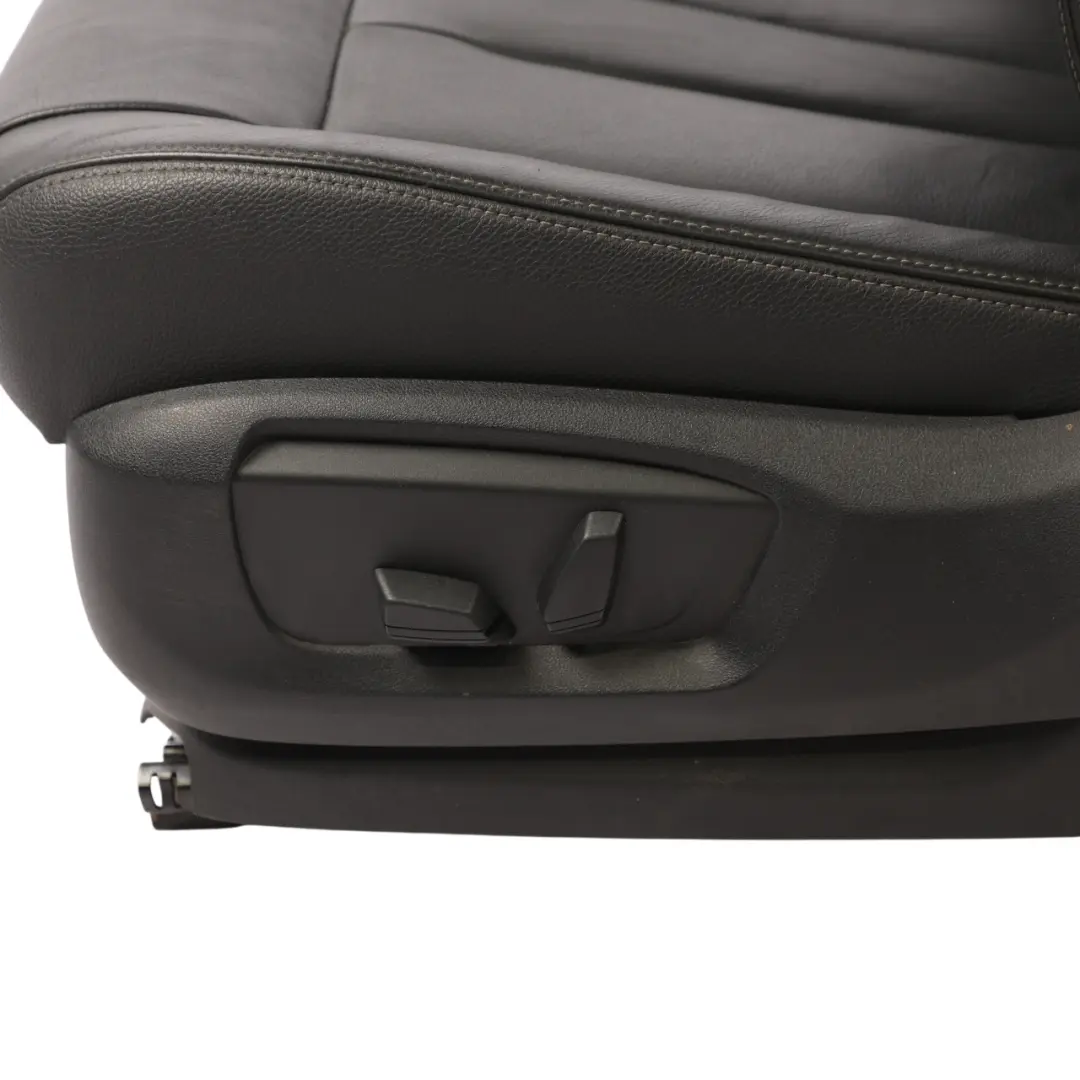 BMW X5 F15 Front Seat Heated Electric Left N/S Black Leather Dakota - SKU RHD-7480130 - Part number 7480130