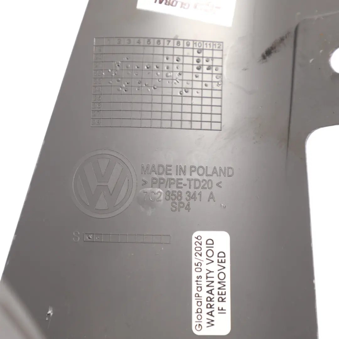 VW Volkswagen Crafter SY Dashboard Panel Trim Cover Lower Grey - SKU RHD-7C2858341A - Part number 7C2858341A