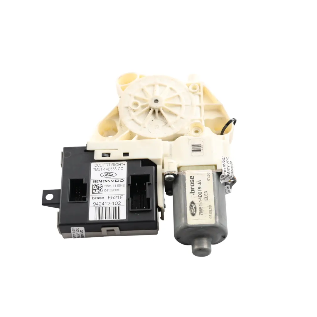 Mk2 Door Window Lifter Motor Front Right O/S BCM to Ford Focus with Part number 7M5T-14D218-JA Ford Focus Mk2 Door Window Lifter Motor Front Right O/S BCM - SKU RHD-7M5T-14D218-JA - Part number 7M5T-14D218-JA