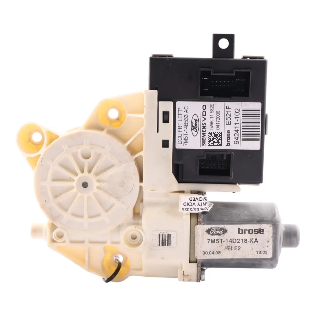 Ford Focus Mk2 Door Window Lifter Motor Front Left N/S BCM Module - SKU RHD-7M5T-14D218-KA - Part number 7M5T-14D218-KA