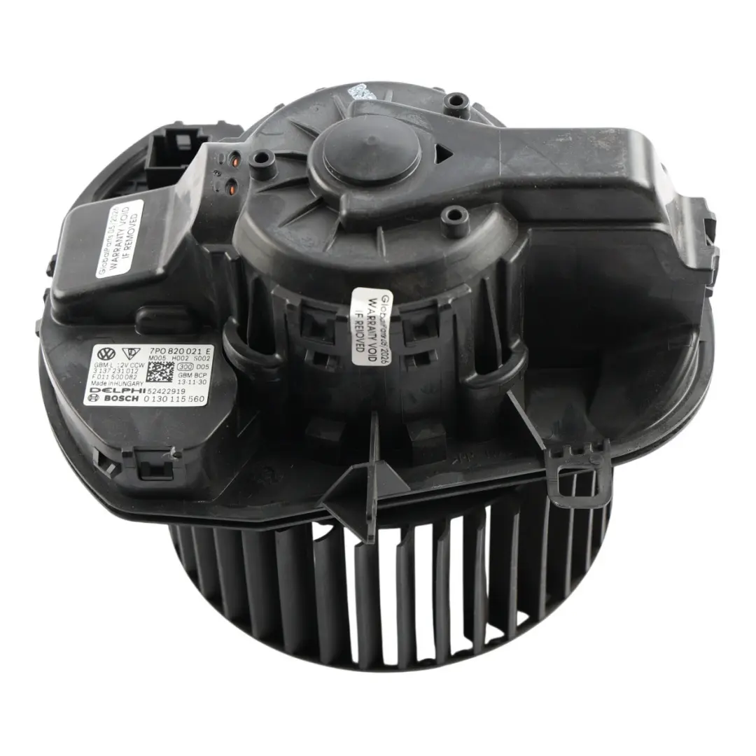 VW Touareg 7P Porsche Cayenne Heater Blower Motor Fan - SKU RHD-7P0820021E - Part number 7P0820021E