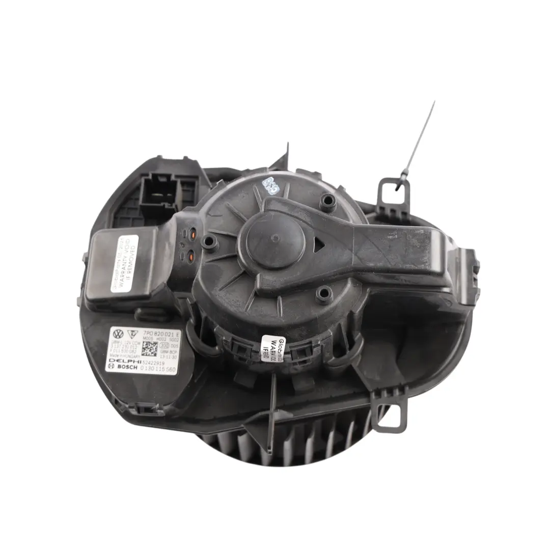 VW Touareg 7P Porsche Cayenne Heater Blower Motor Fan - SKU RHD-7P0820021E - Part number 7P0820021E