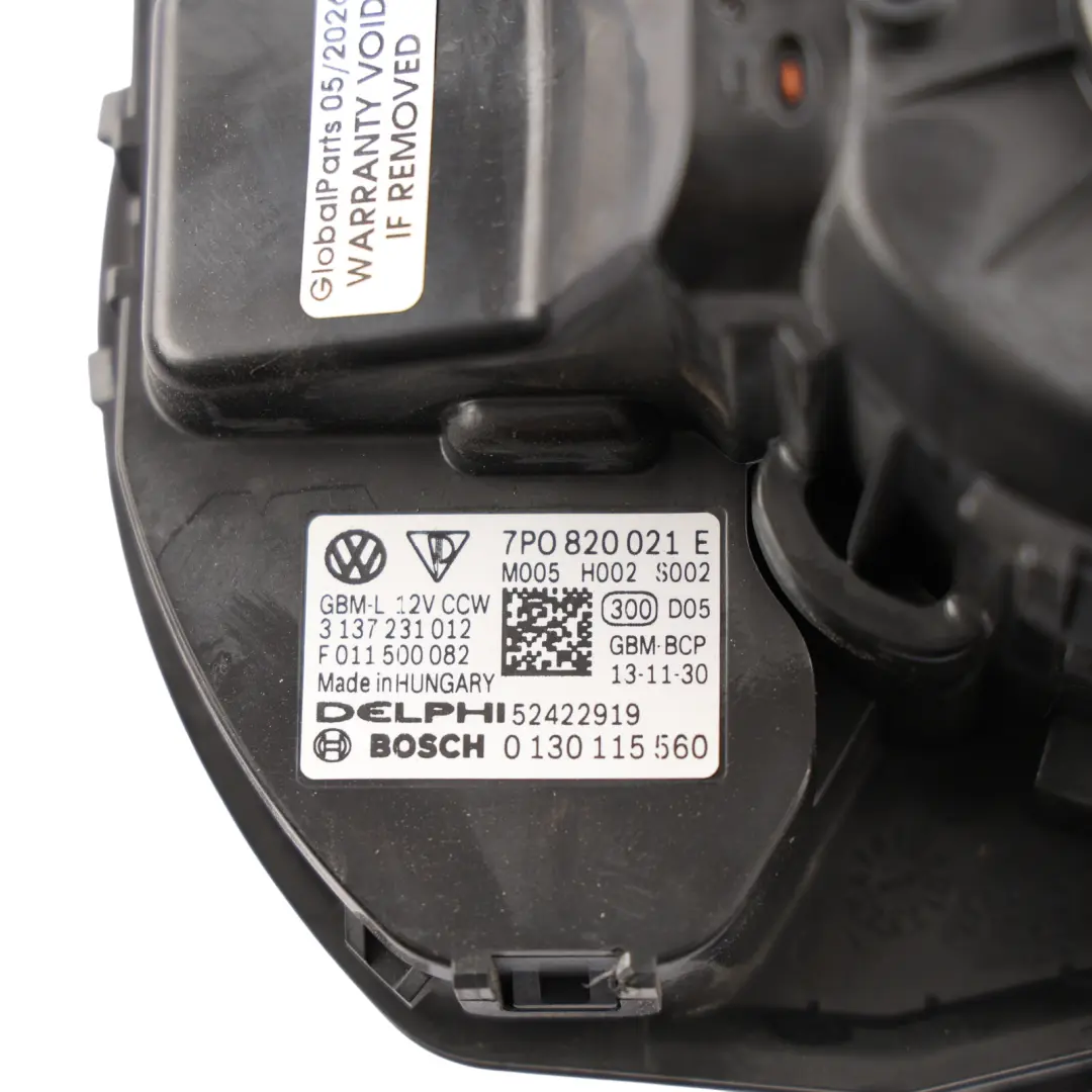 VW Touareg 7P Porsche Cayenne Heater Blower Motor Fan - SKU RHD-7P0820021E - Part number 7P0820021E