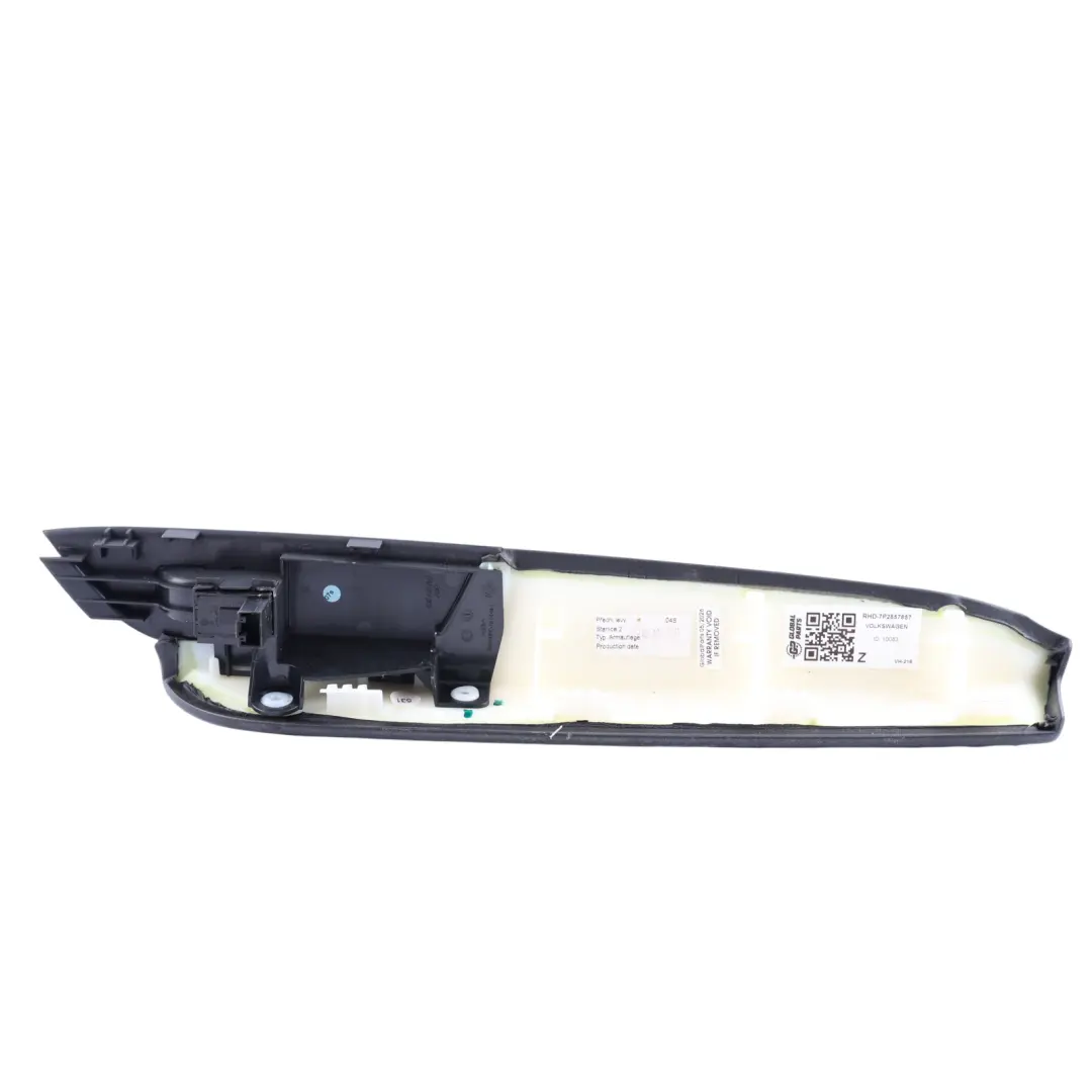 VW Touareg 7P Door Armrest Trim Window Lifter Switch Front Left N/S - SKU RHD-7P2857857 - Part number 7P2857857