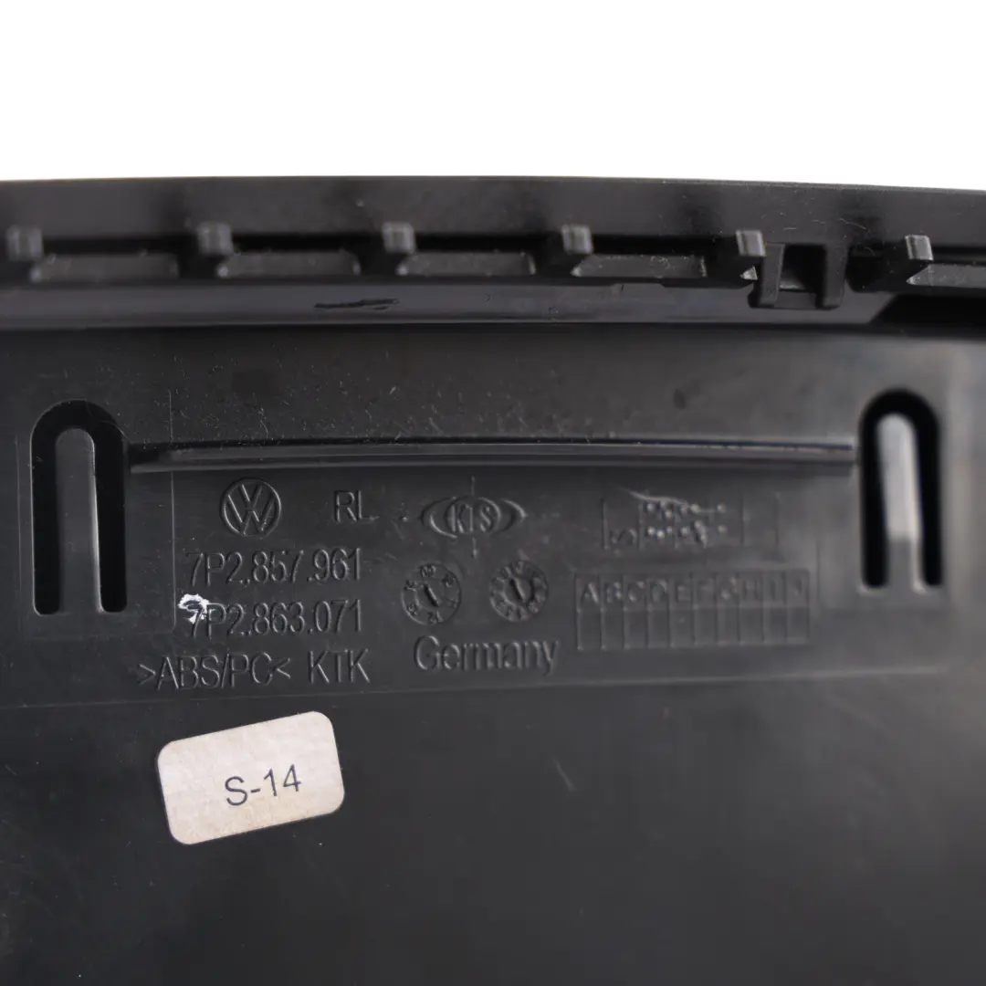 7P Storage Compartment Cubby Box Ashtray Trim to Volkswagen Touareg with Part number 7P2857961 Volkswagen Touareg 7P Storage Compartment Cubby Box Ashtray Trim - SKU RHD-7P2857961 - Part number 7P2857961