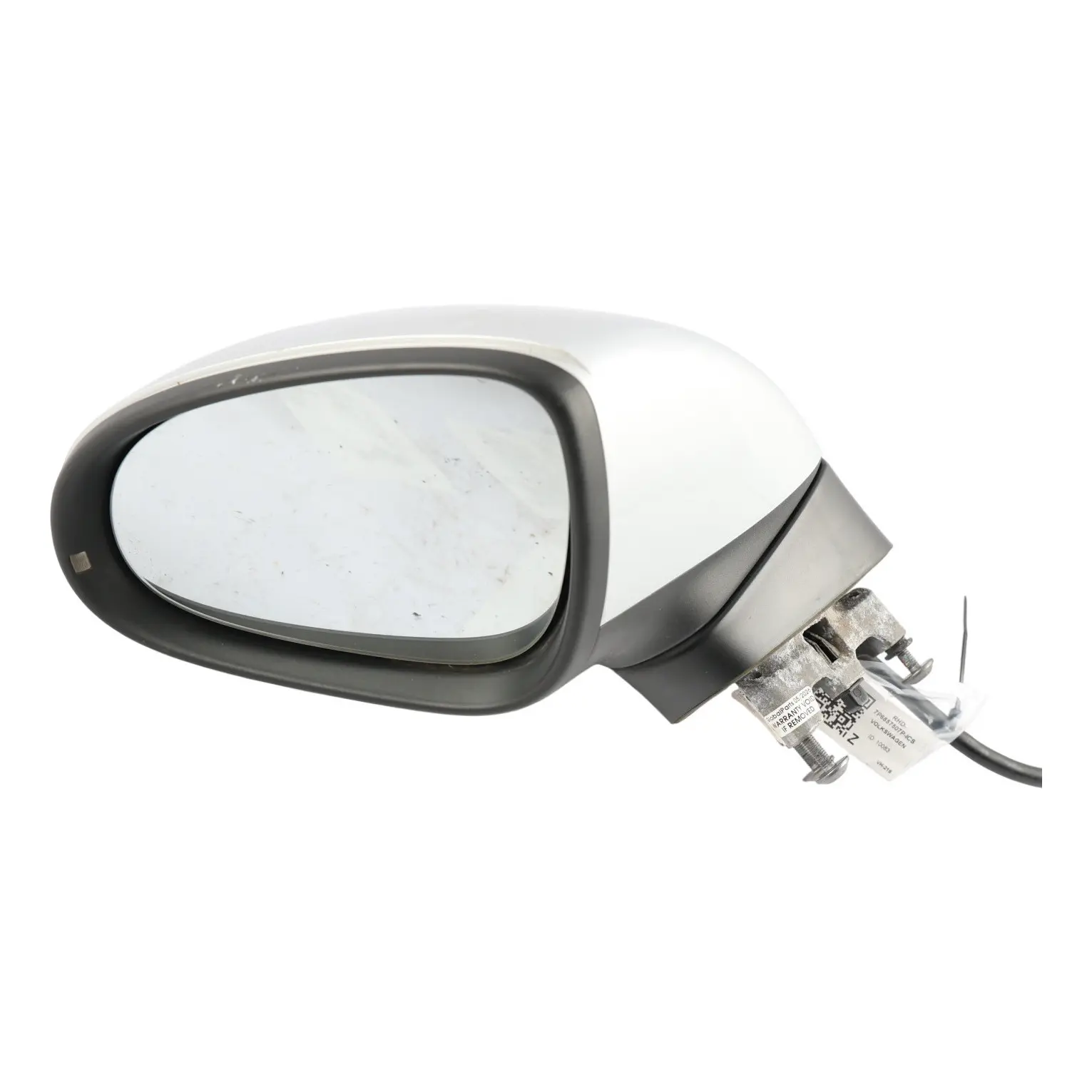 VW Volkswagen Touareg 7P Side View Door Wing Mirror Left N/S Ice Silver - X7W