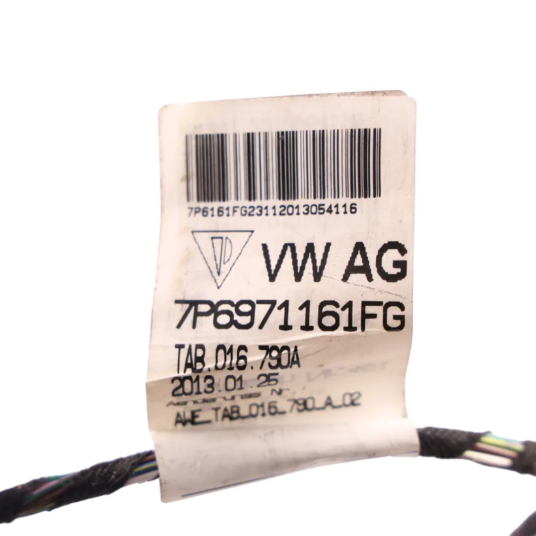 Volkswagen Touareg 7P Driver's Door Wiring Loom Harness Cable - SKU RHD-7P6971161FG - Part number 7P6971161FG