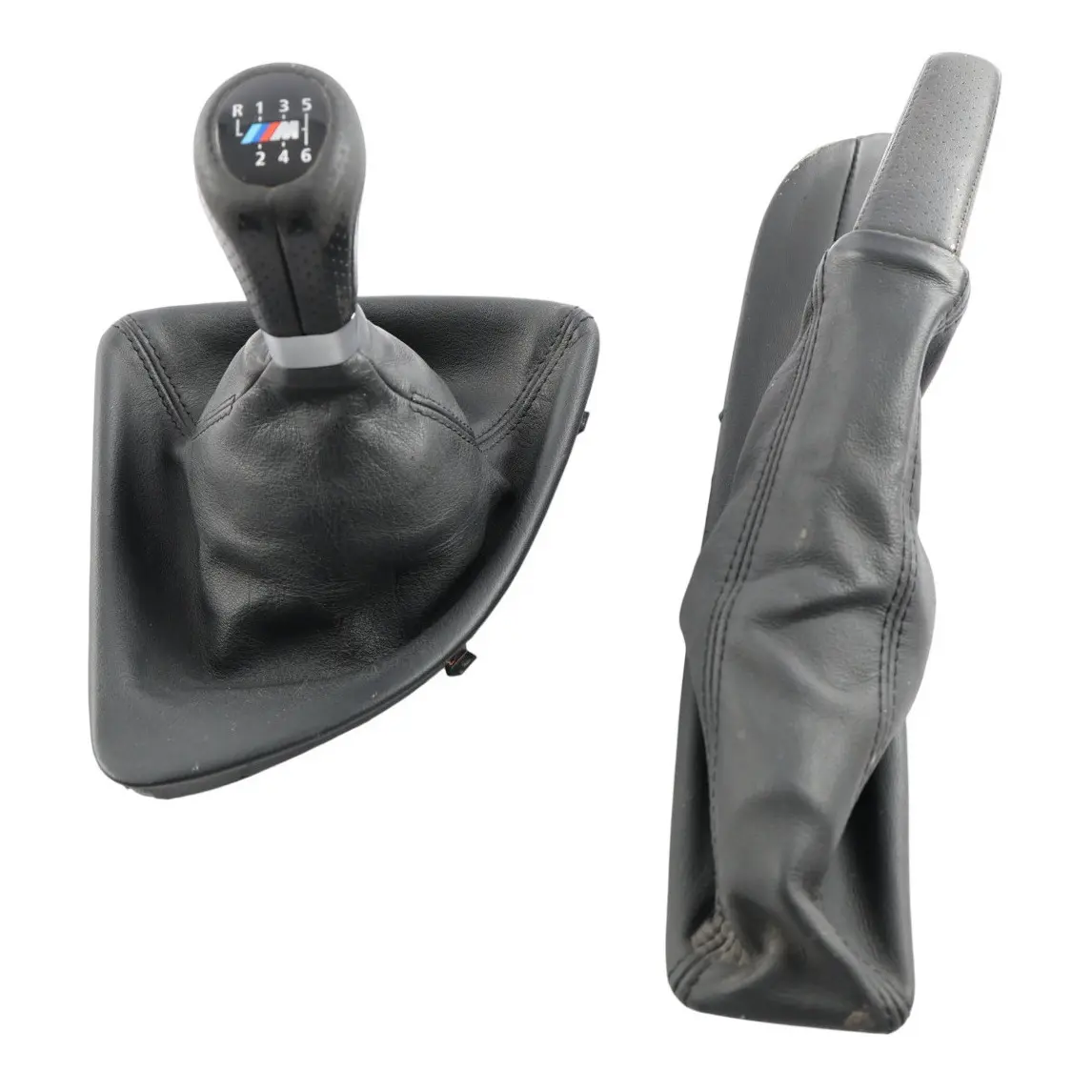 BMW E81 E82 E87 M Sport Gear Knob Cover Trim Handbrake Lever Leather Set 8037305