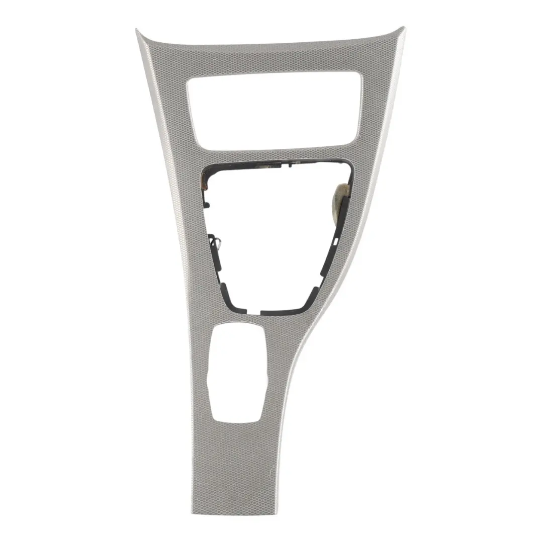 Centre Console Trim Panel Surround Aluminium Glacier Silver to BMW E92 with Part number 8049061 BMW E92 Centre Console Trim Panel Surround Aluminium Glacier Silver - SKU RHD-8049061 - Part number 8049061