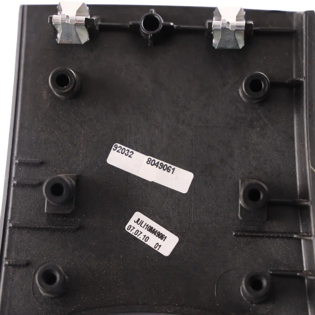 BMW E92 Centre Console Trim Panel Surround Aluminium Glacier Silver - SKU RHD-8049061 - Part number 8049061