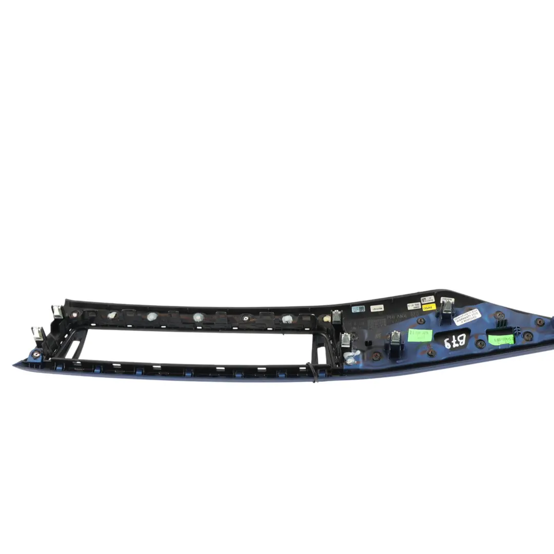 Dashboard Trim Strip Dash Cover Hexagon Alu Blue Matt to BMW F30 LCI with Part number 8068622 BMW F30 LCI Dashboard Trim Strip Dash Cover Hexagon Alu Blue Matt - SKU RHD-8068622 - Part number 8068622