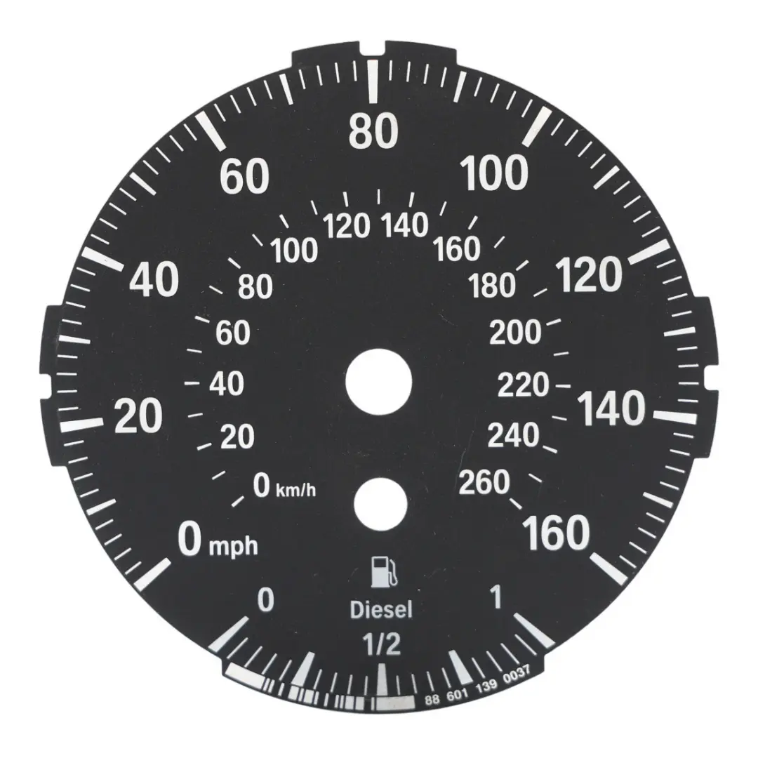 BMW E90 E91 E92 E93 Instrument Cluster Plate Disc Face Diesel MPH - SKU RHD-88601139 - Part number 88601139