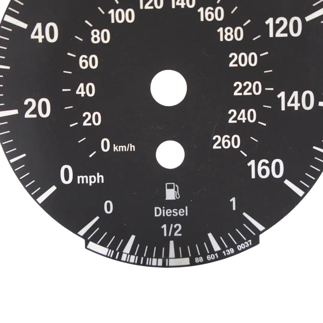 BMW E90 E91 E92 E93 Instrument Cluster Plate Disc Face Diesel MPH - SKU RHD-88601139 - Part number 88601139